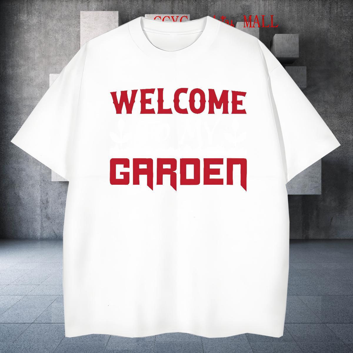 Comfortable Men Tshirts 230g Pure Cotton High Street Hip Hop letter White Plus Size Breathable Short Sleeve Free Shipping T Shirts Men Clothes