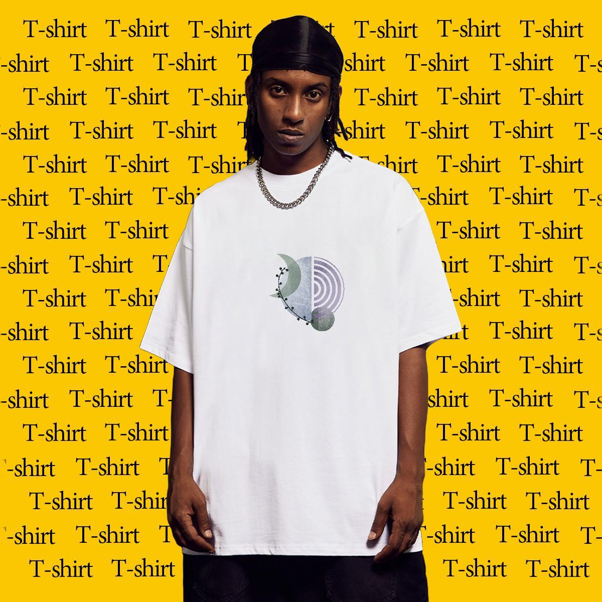 T Shirts Men 230g Pure Cotton icon Daily Wear Breathable Soft Custom Anime Men Tshirts Designer Fashion Cool Design Clothings