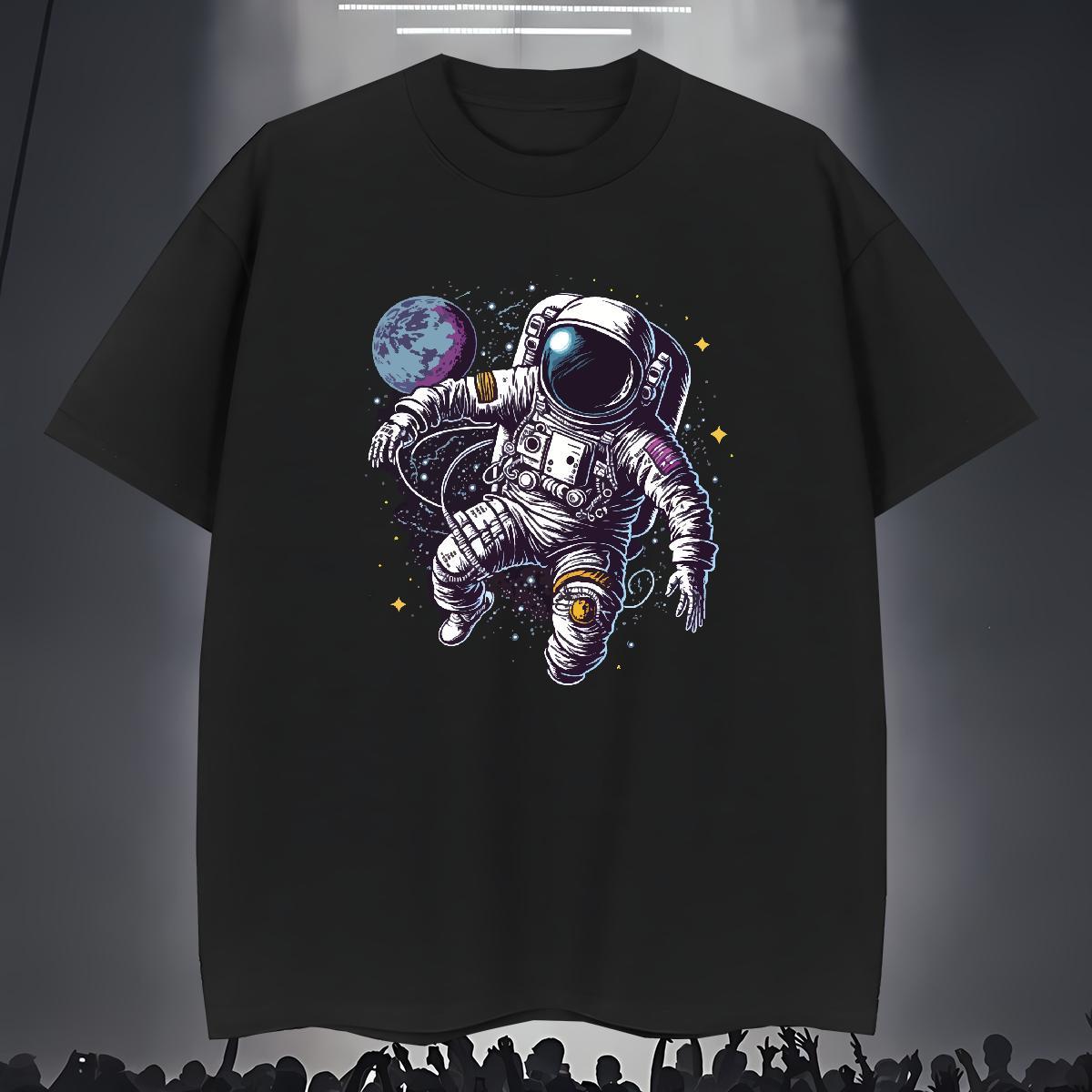 T-Shirts 230g 100% Cotton universe Daily Outfit Short Sleeve O-Neck Anime Print Tshirt for Man Woman Wholesale Cool Design Polos