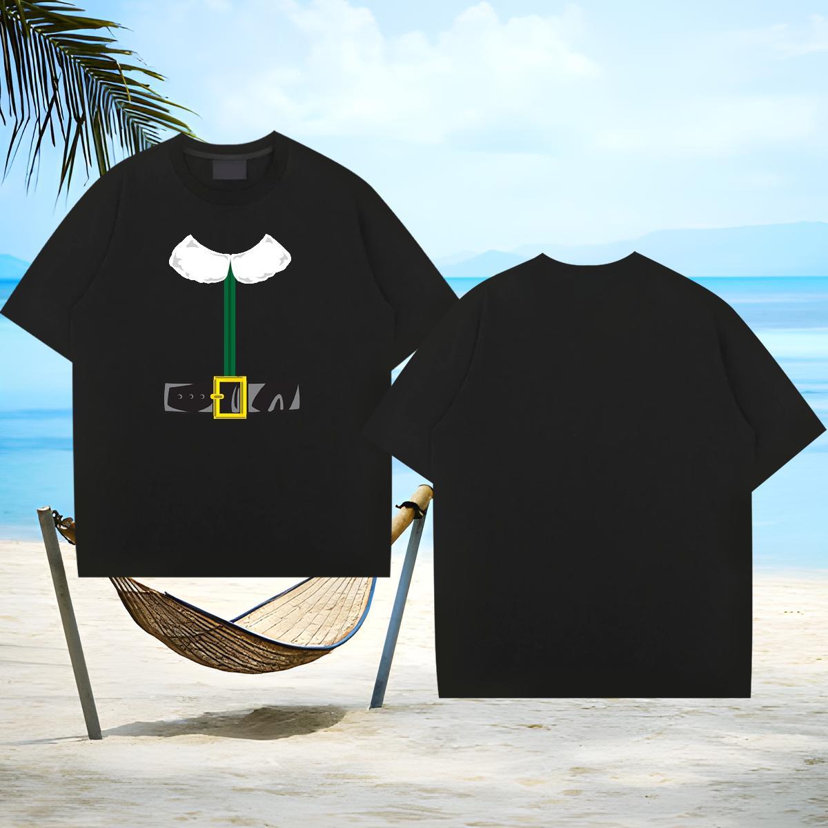 Brand Men Tops Tees 230g Cotton Christmas T-Shirts Sport Pure Cotton Graphic 2024 DIY Polos