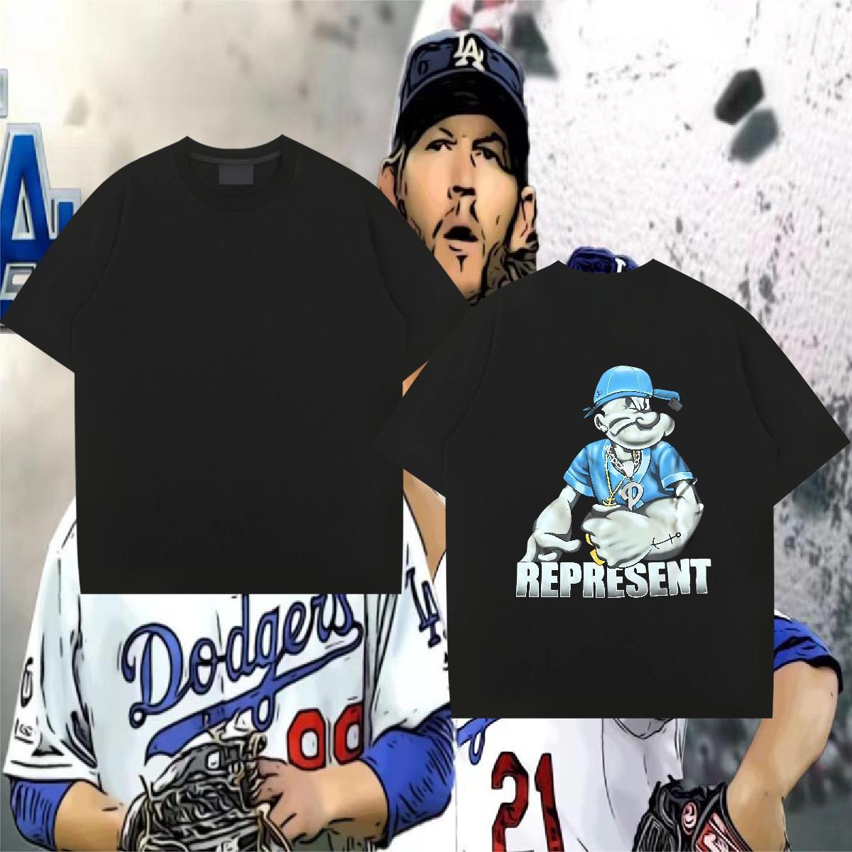 2024 New T-Shirts for Men 230g Cotton rabbit Home Outdoor Tshirts Pure Cotton Comfortable Men Tops Tees Custom Printing