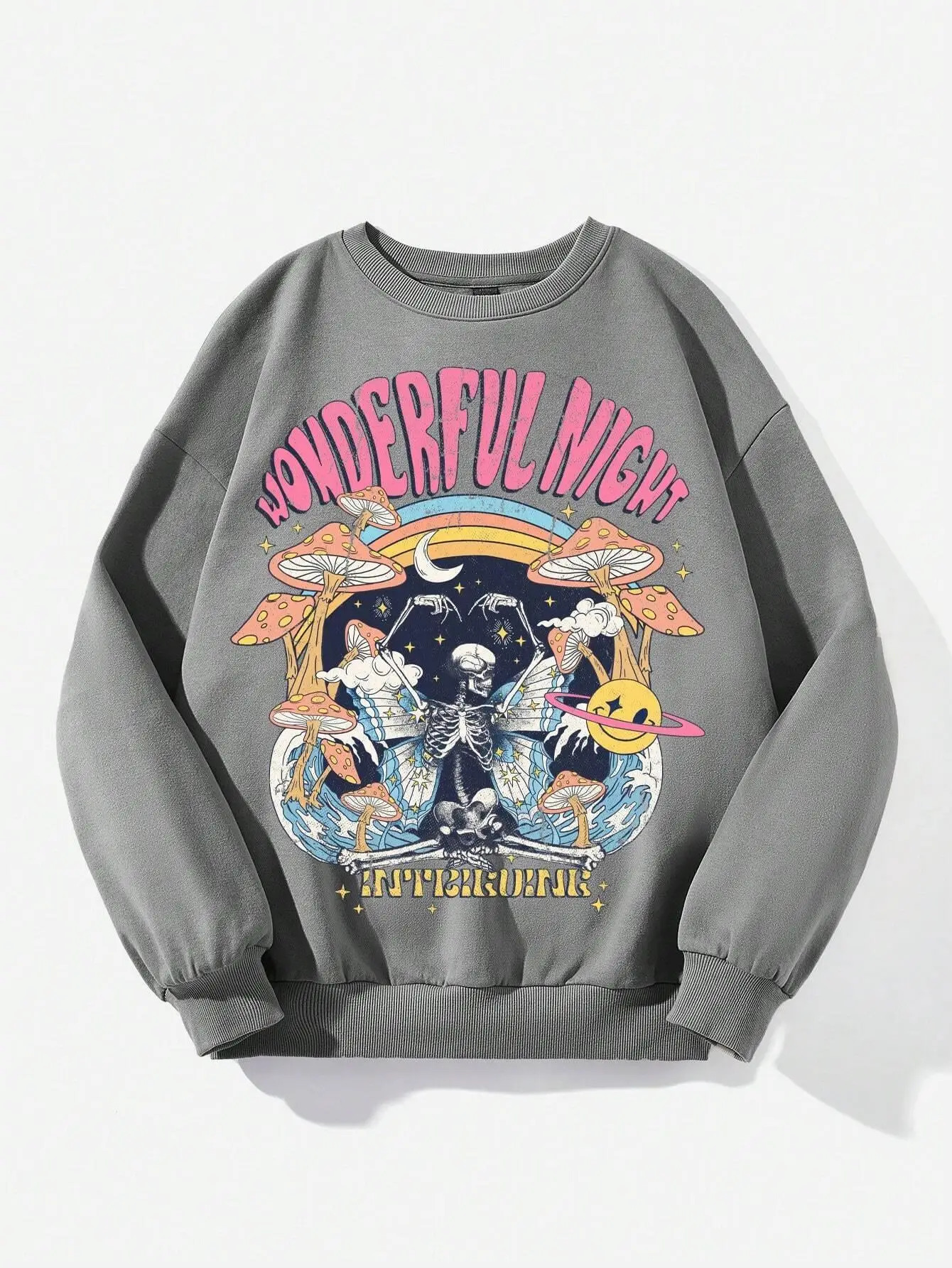 Dancing Skull Printing Hoodies Women Sport Fashion Comfortable Hooded Basic Daily Casual Hoodie Female Loose Warm Streetwear 240806