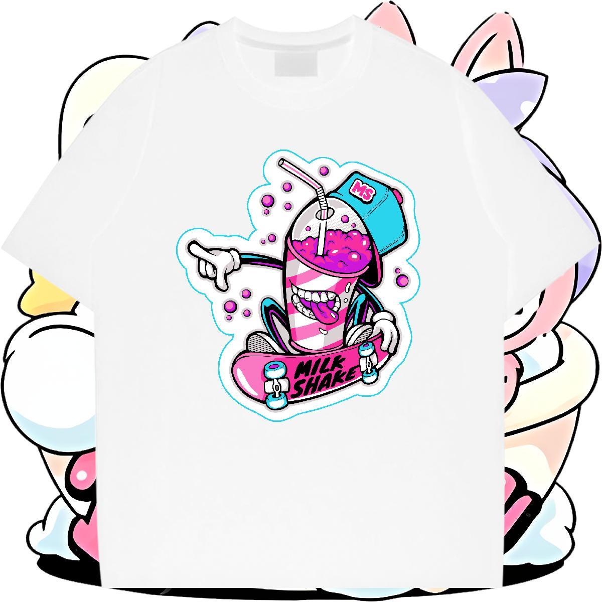 Soft Men Tshirts 230g 100% Cotton Casual skateboarding Floral Print Round Neck Short Sleeve Free Shipping Men T Shirts Tees