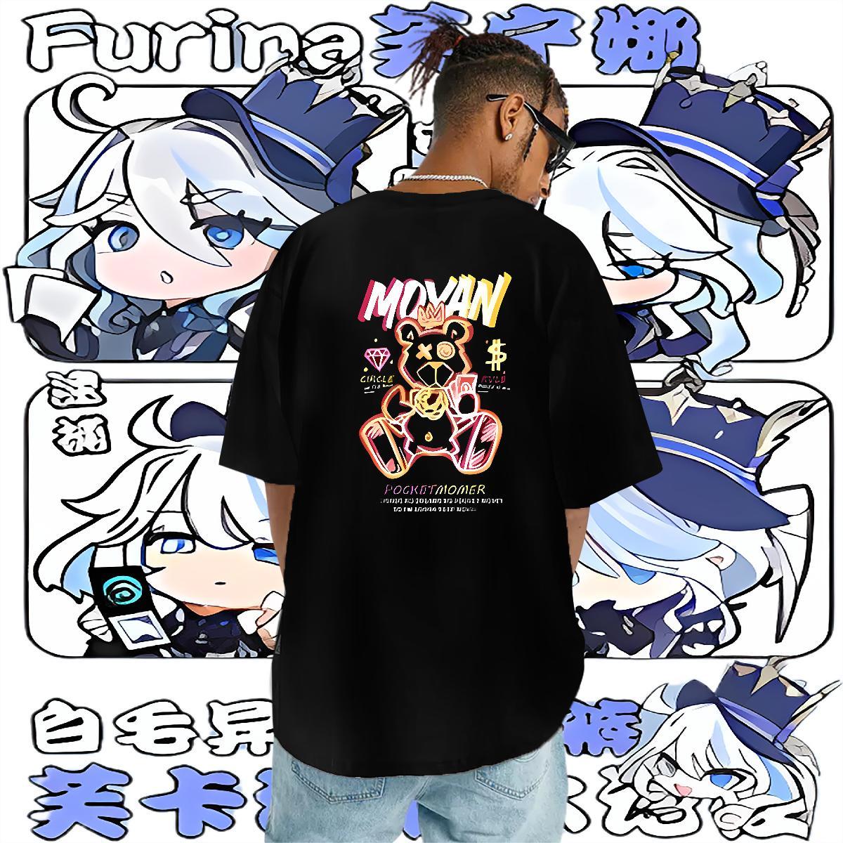 Casual New T-Shirts 100% Cotton 230g bear Casual Daily Wear Tops Shirt Breathable Soft Popular Men Tops Tees DIY Logo Oversized