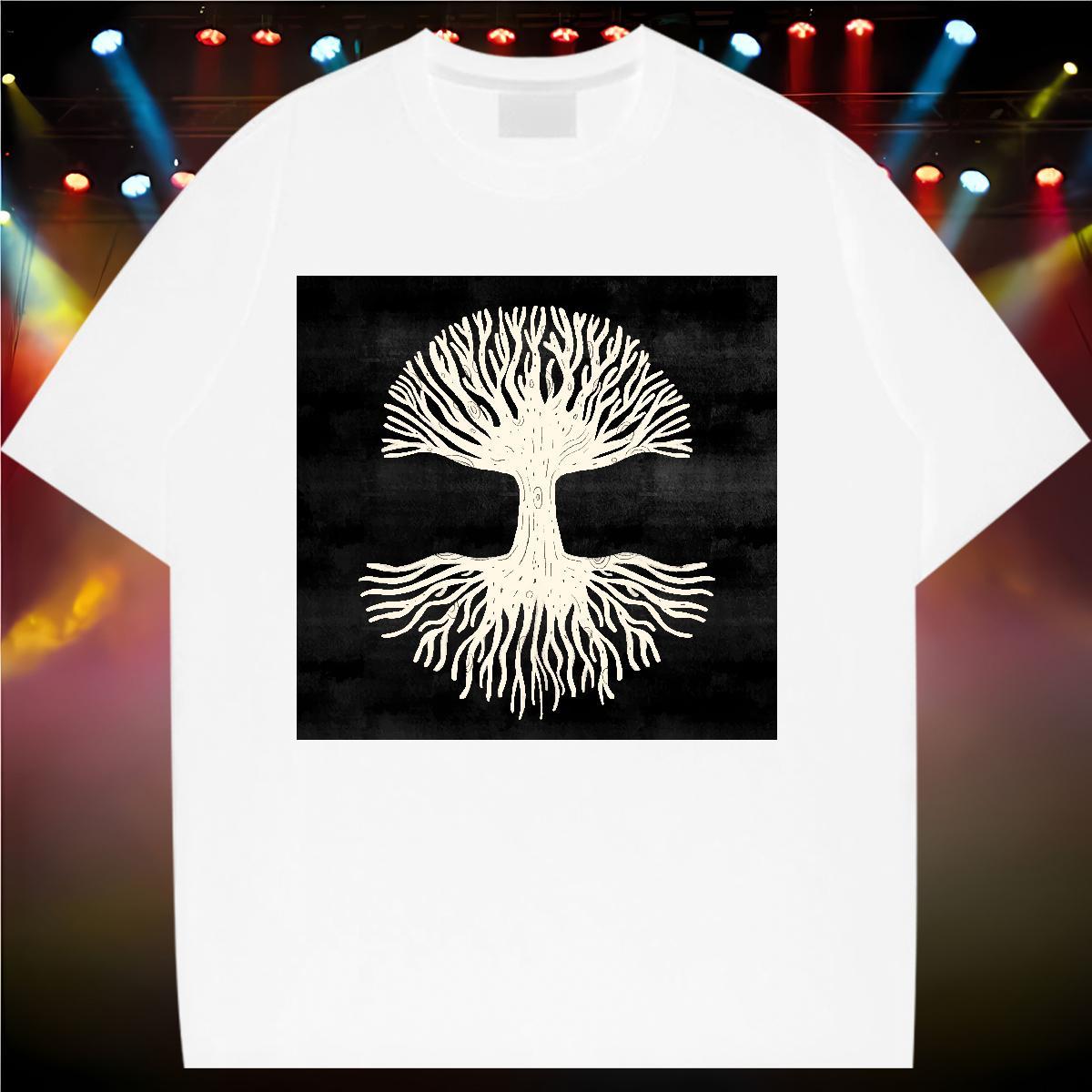 Lady Womens T Shirts Comfortable Woman Tshirt Black Oversized tree Casual Daily Wear 100% Cotton 230g TOP Quality Tees