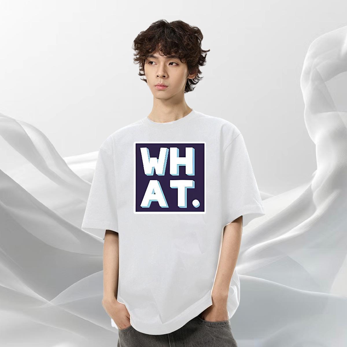Loose Fit Tshirt for Man Woman 230g 100% Cotton Hip Hop letter Custom Cartoon Crew Neck New Arrival T shirt Tee Shirt
