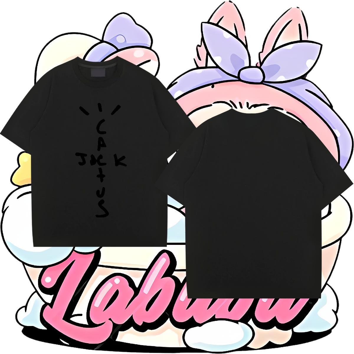 Classic Mens Tshirts 100% Cotton 230g Casual Beach letter Cartoon Print Breathable 2024 New Man T Shirts Top Tees