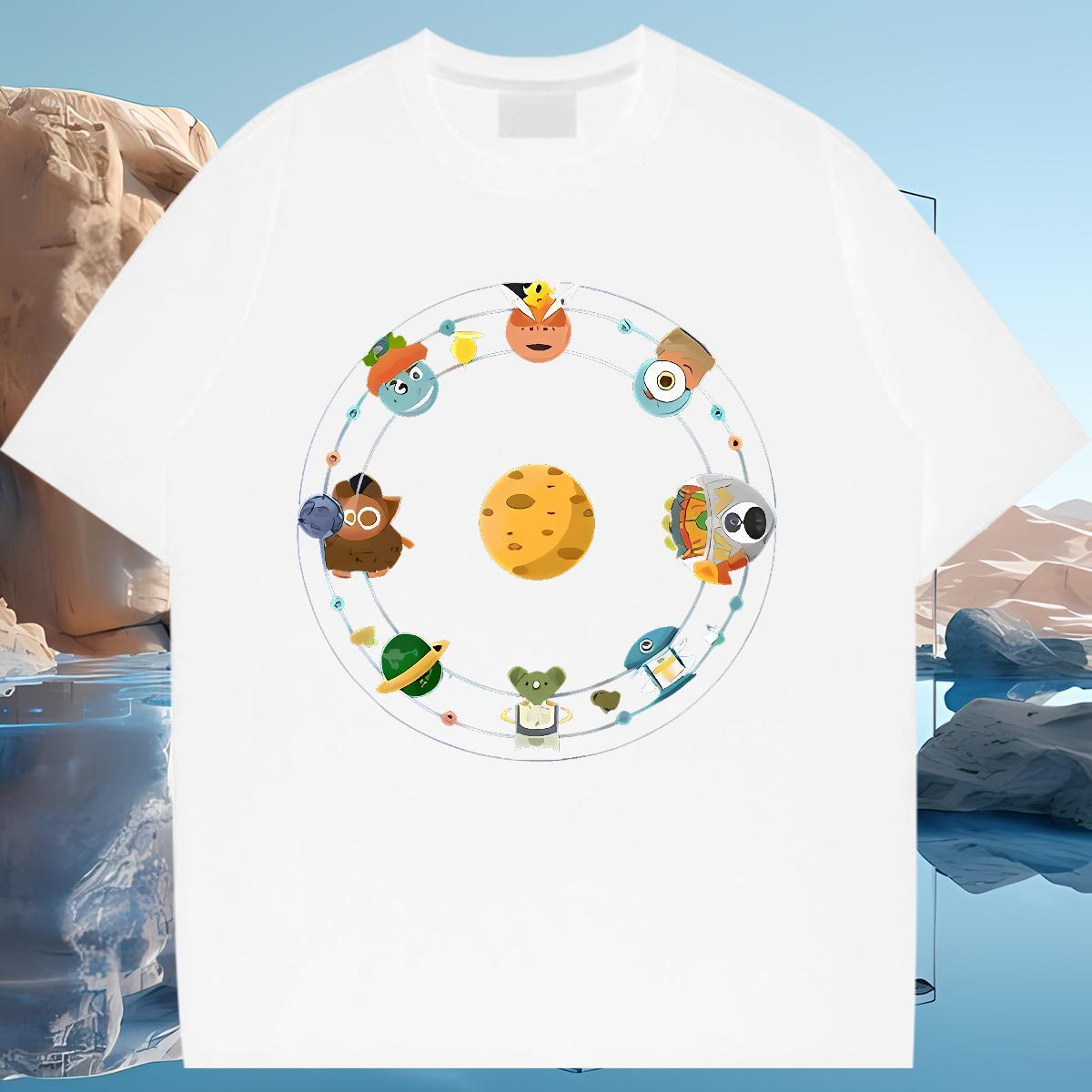 Soft T Shirt For Woman Breathable Crew Neck Woman Tshirt Black Oversized star Beach 230g 100% Cotton DIY Tshirts