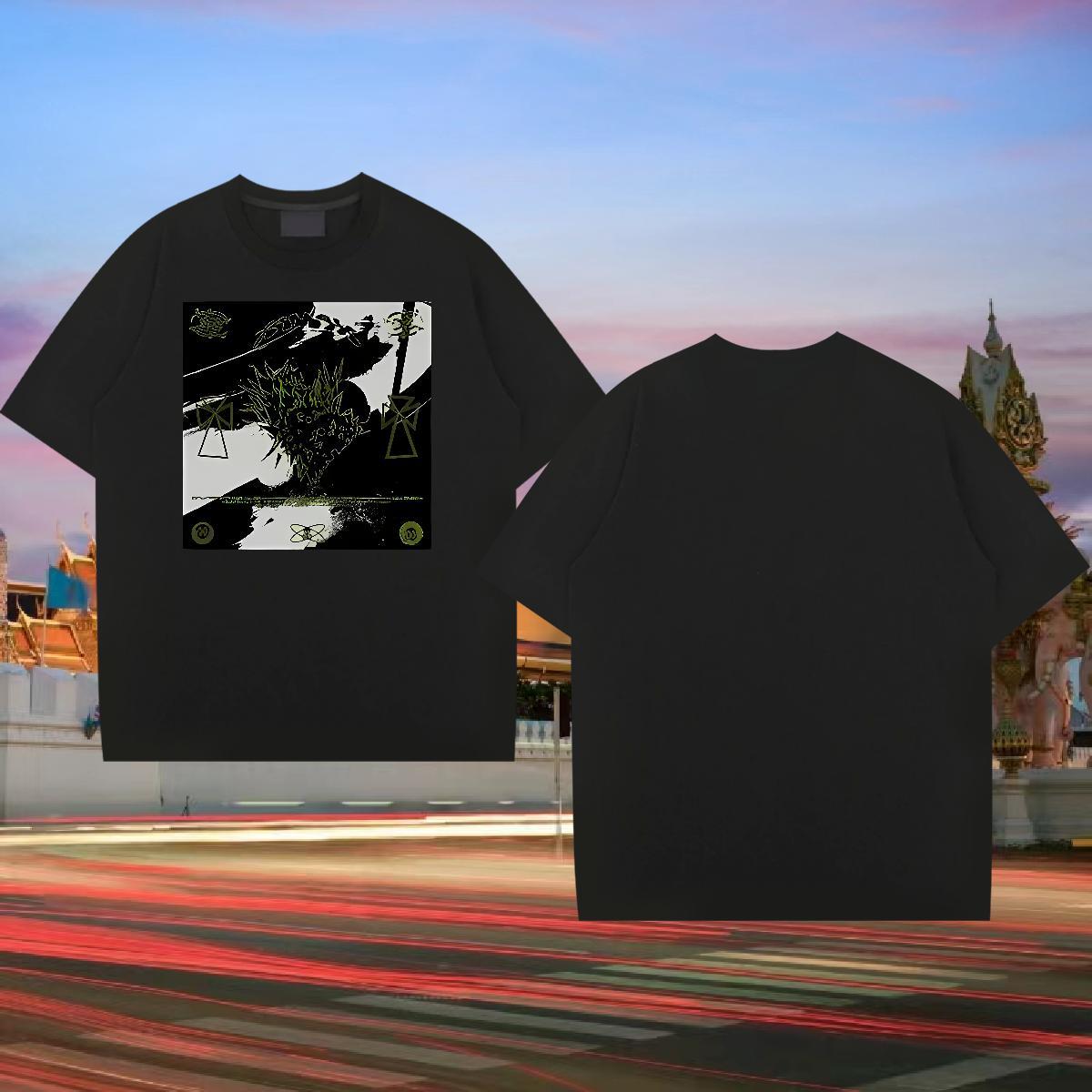 Casual New Mens T Shirts 230g Cotton halloween Casual Daily Wear Tshirts Short Sleeve O-Neck Unisex Men Tshirts Asian Size