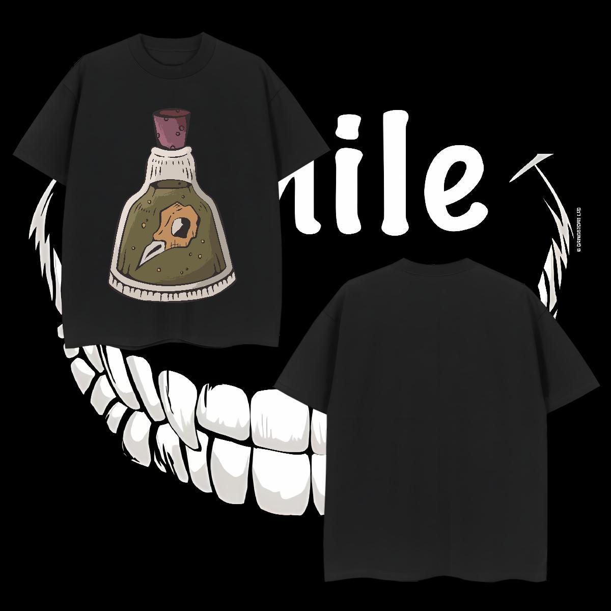 New T Shirts Men 230g Cotton bottle High Street Hip Hop Tshirts Breathable Short Sleeve Popular Mens Tshirts Graphic