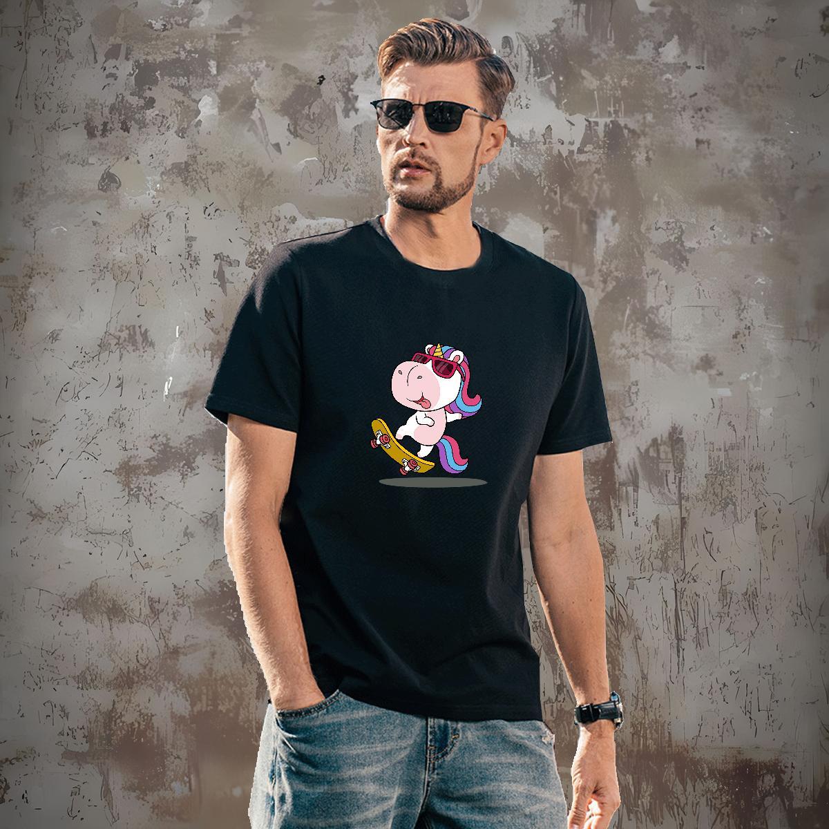 Cool Design Men Tops Tees 230g 100% Cotton Mens T Shirts Beach Pure Cotton DIY Logo Oversized Classic Tops Shirt