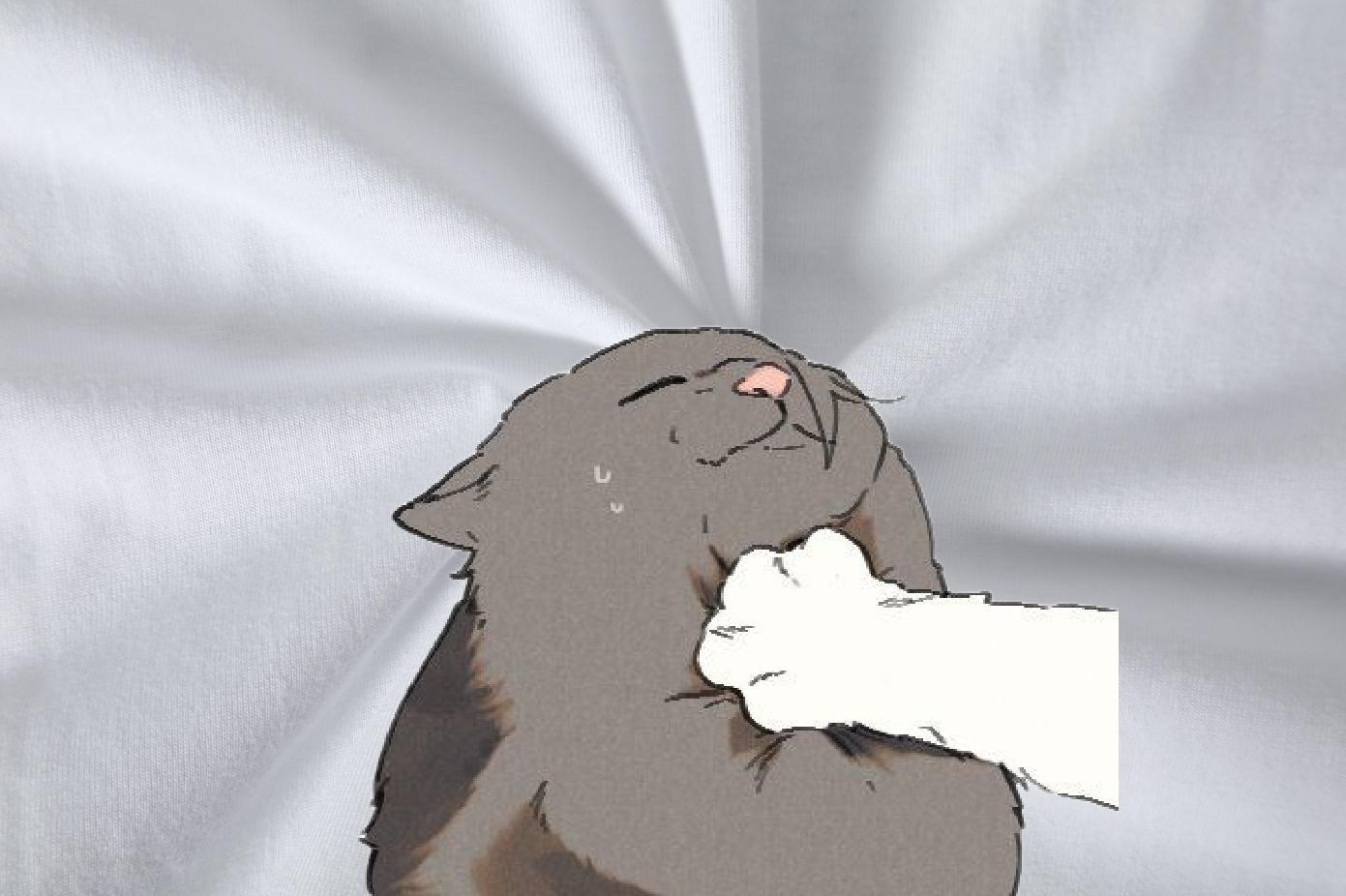 Casual New T-Shirts for Men 230g Cotton cat Summer Casual Polos Breathable Unisex Tshirts Oversized 4XL