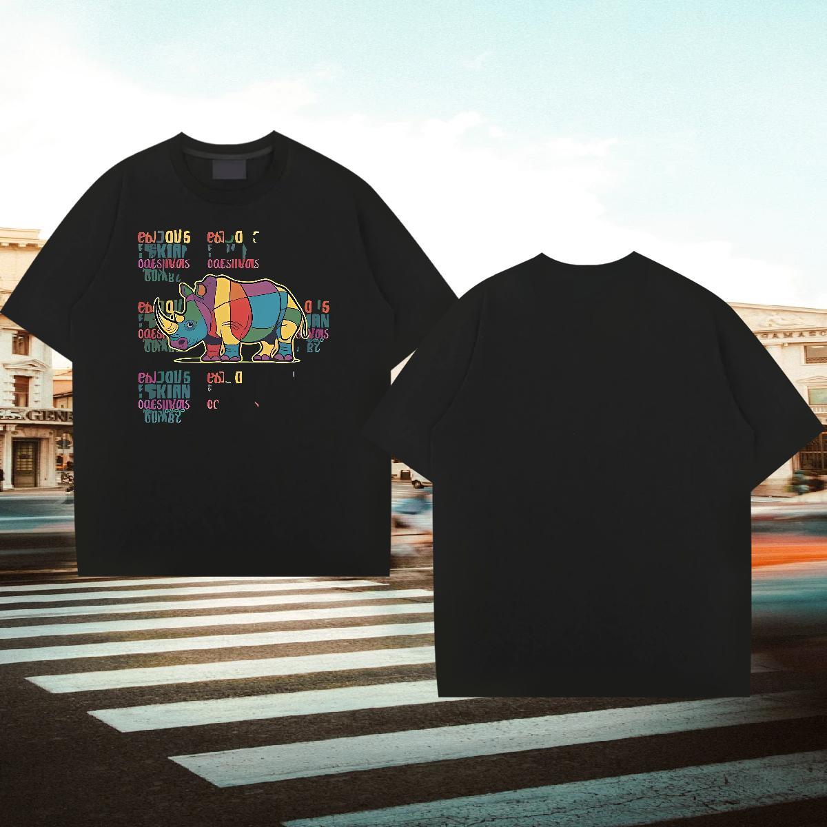 Loose Tshirt for Man Woman 230g Cotton Street Casual Graphic O-Neck Short Sleeve Fashion Design Men T Shirts Tee Shirt