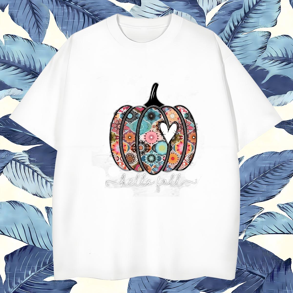 Wholesale Men Tops Tees 230g 100% Cotton halloween T shirt Street Casual Crew Neck DIY 2024 Summer Tops Shirt