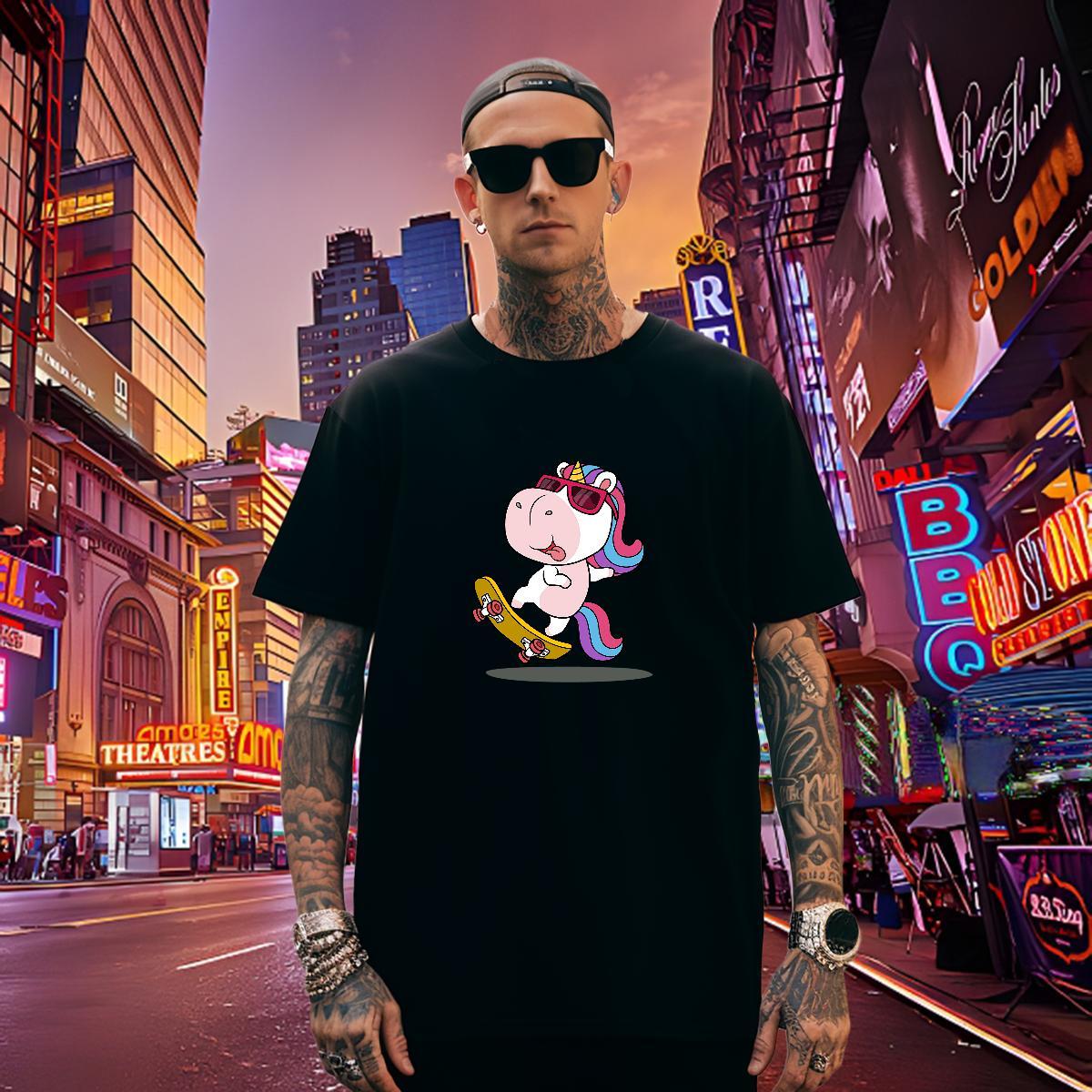 Comfortable Men Tees 230g 100% Cotton T-Shirts for Men Spring Summer O Neck Short Sleeves Skull Designer Tees Shirts