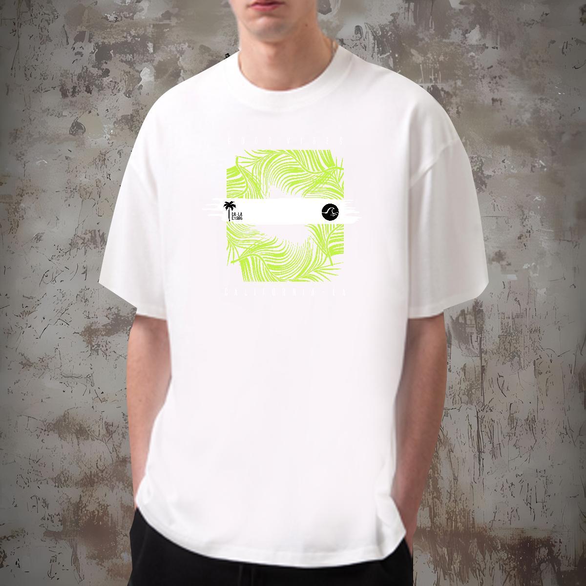 Men T Shirts 230g 100% Cotton painting Summer Casual Crew Neck Asian Size Men Tshirts Classic Free Shipping Clothes