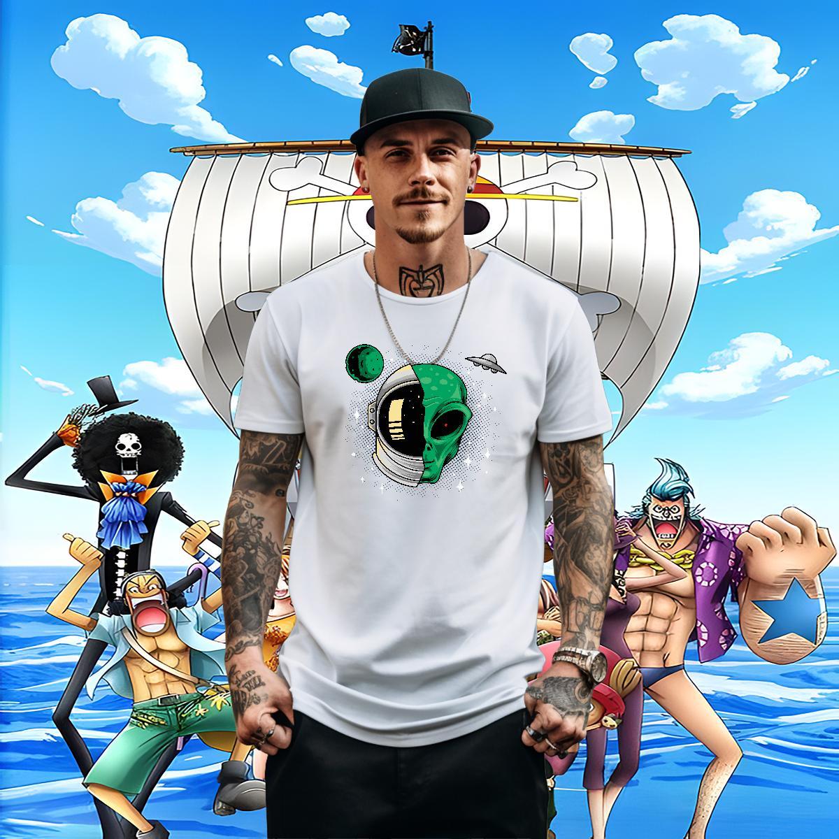 TOP Quality Men Tshirts 100% Cotton 230g Casual Daily Wear ET Custom Cartoon O-Neck Short Sleeve Wholesale T-Shirts Clothes