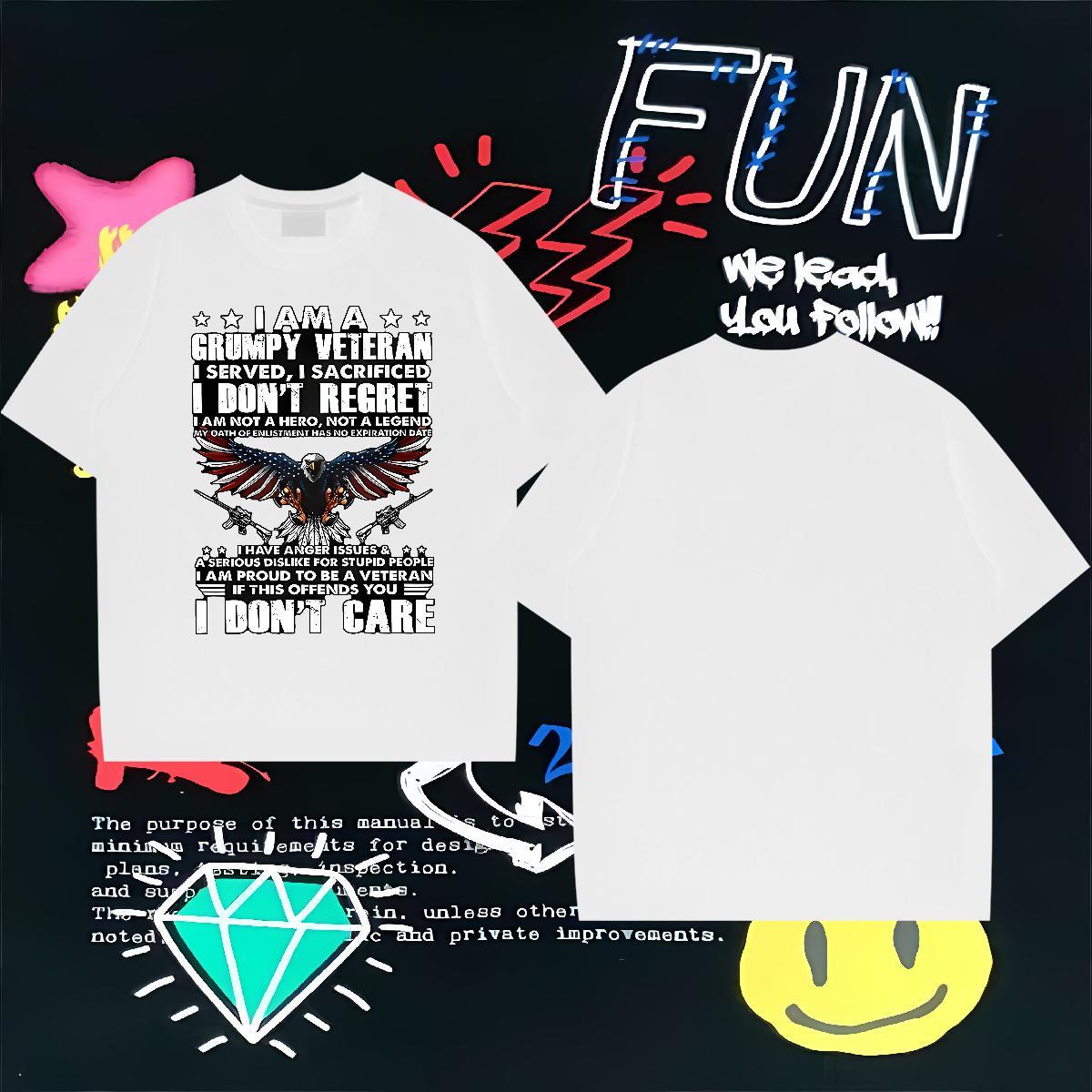 Fashion Designer T-Shirts 230g Cotton cool Home Outdoor Tops Tees Breathable Crew Neck Brand Men Clothes T-Shirt Customized