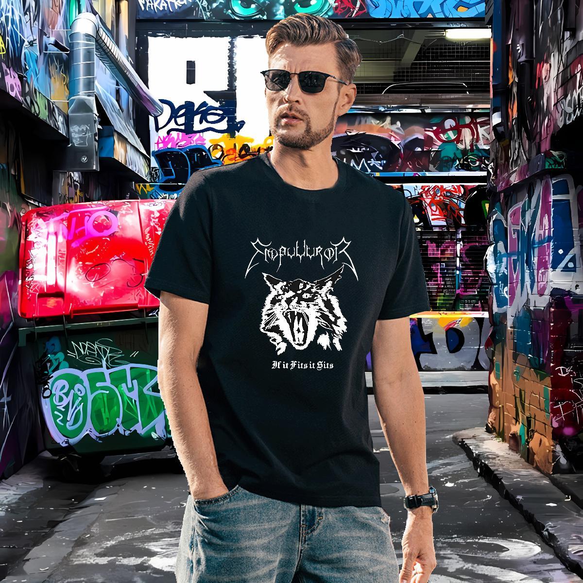 Designer T-Shirts for Men 230g 100% Cotton ferocity Hip Hop Street Clothings Breathable Short Sleeve Soft Tshirt for Man Woman Anime