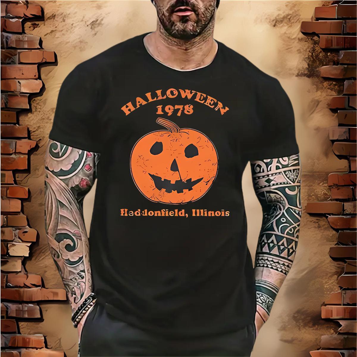 New Arrival Men T Shirts 230g 100% Cotton pumpkin Spring Summer Wear O-Neck Short Sleeve Popular Couples T Shirts Skull