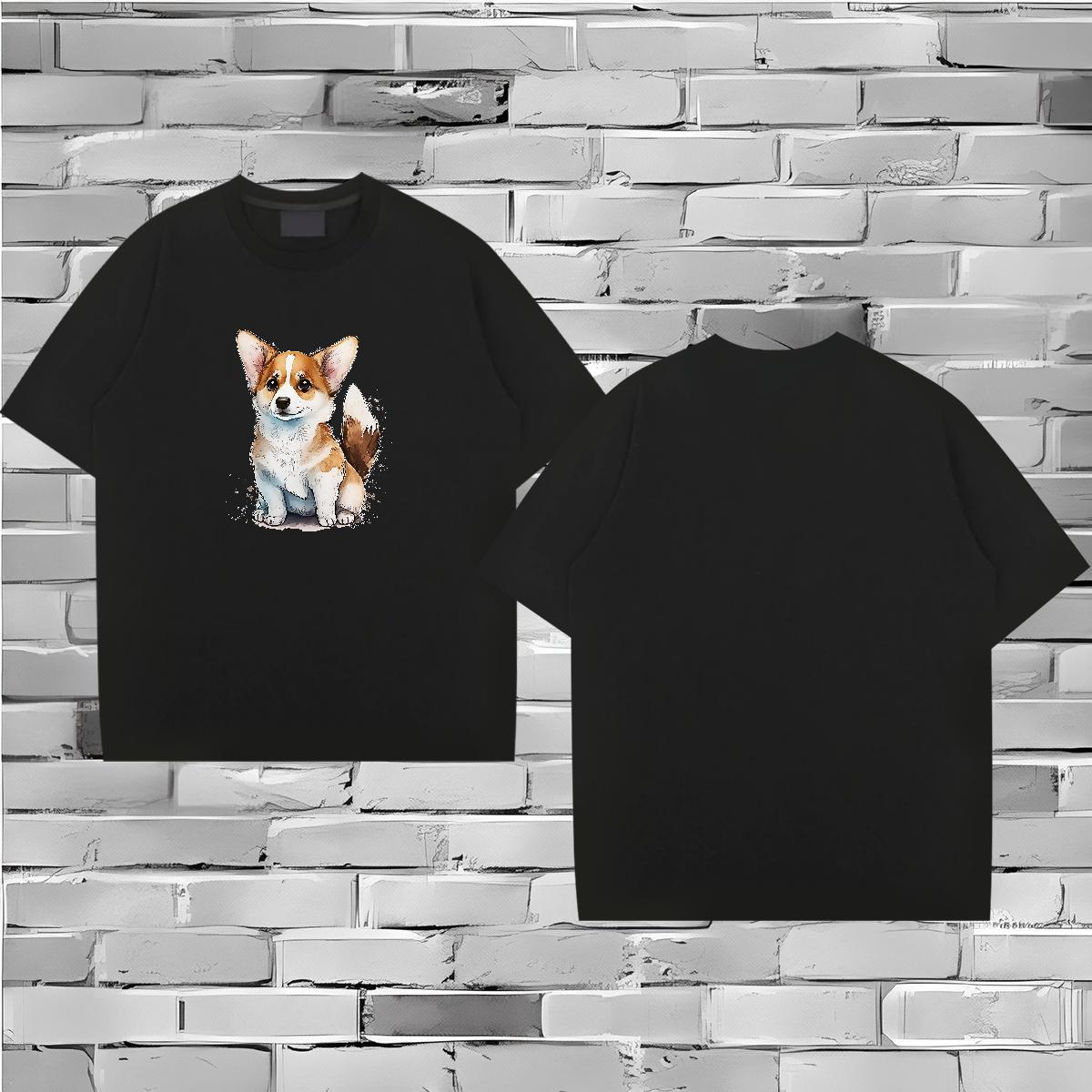Brand Mens T Shirts 230g Cotton Street Wear Tees Shirts Breathable Crew Neck High Quality Men Tees DIY Printed