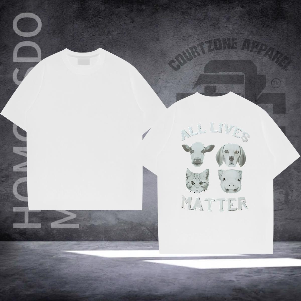 2024 DIY Man T Shirts 230g Cotton Spring Summer Polos Short Sleeve O-Neck High Quality Men Tops Tees Floral Print