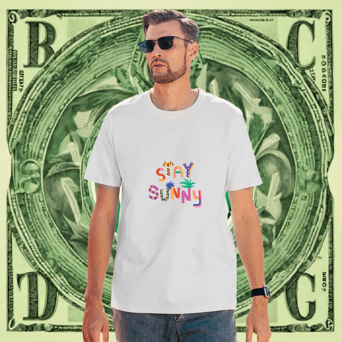 Unisex Men Tshirts 100% Cotton 230g Hip Hop Street letter Custom Printed O-Neck Short Sleeve Wholesale Men T Shirts Tops Tees