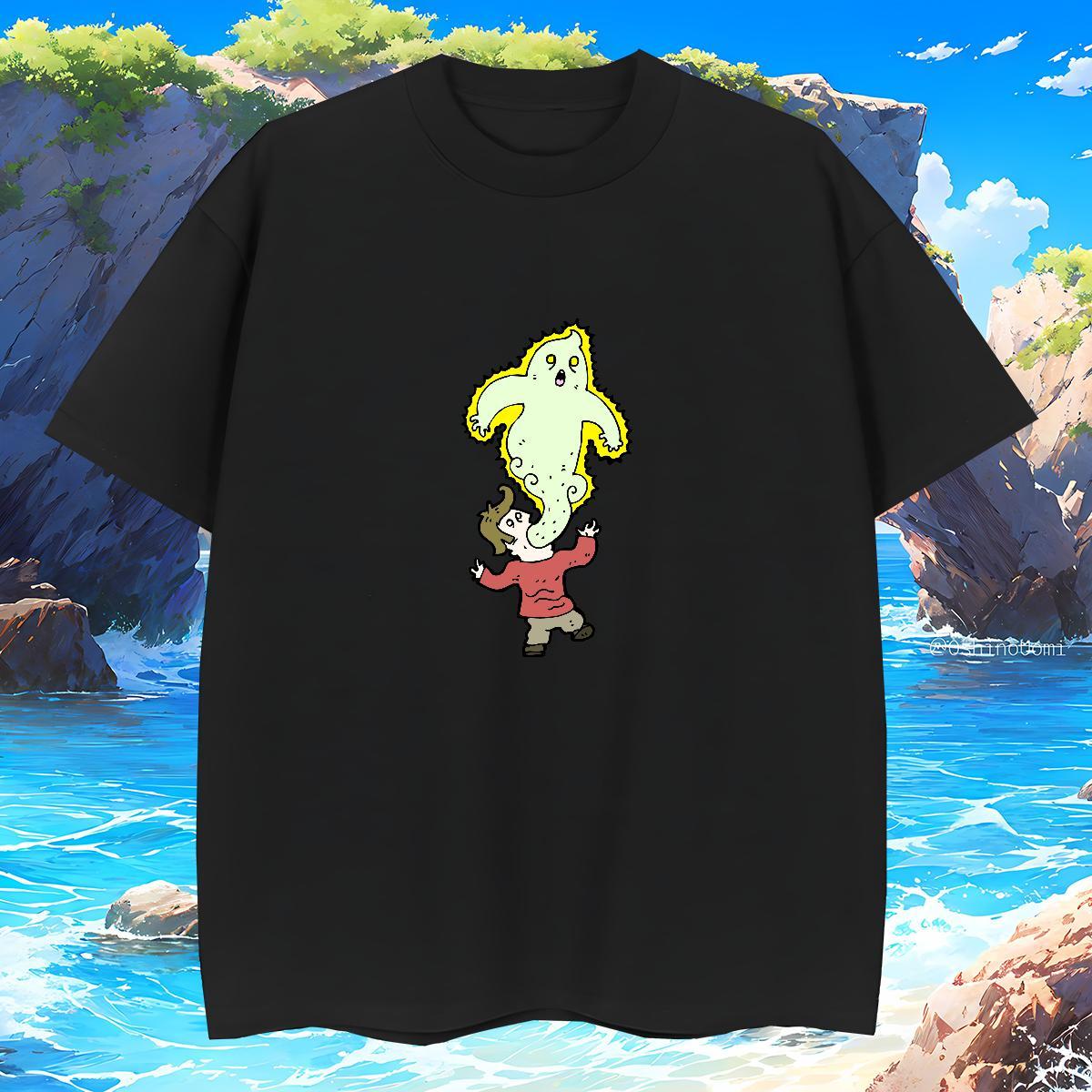 Men T Shirts 100% Cotton 230g painting Casual Daily Wear Round Neck Short Sleeve Anime Tshirts 2024 Designer Wholesale Top Tees