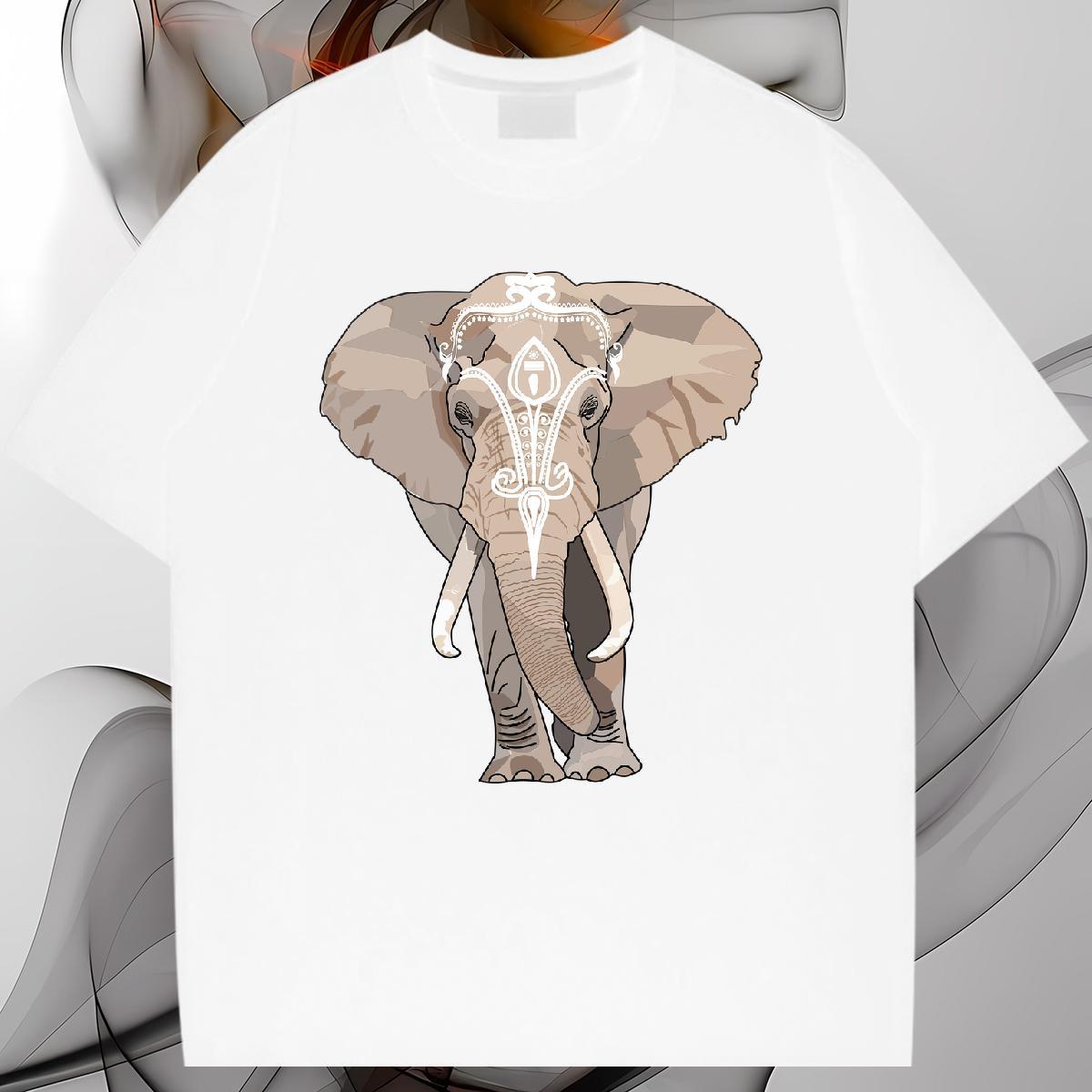 Brand Mens T Shirts 230g Pure Cotton Casual Tee Shirt Breathable Loose Men Clothes T-Shirt Cartoon Print