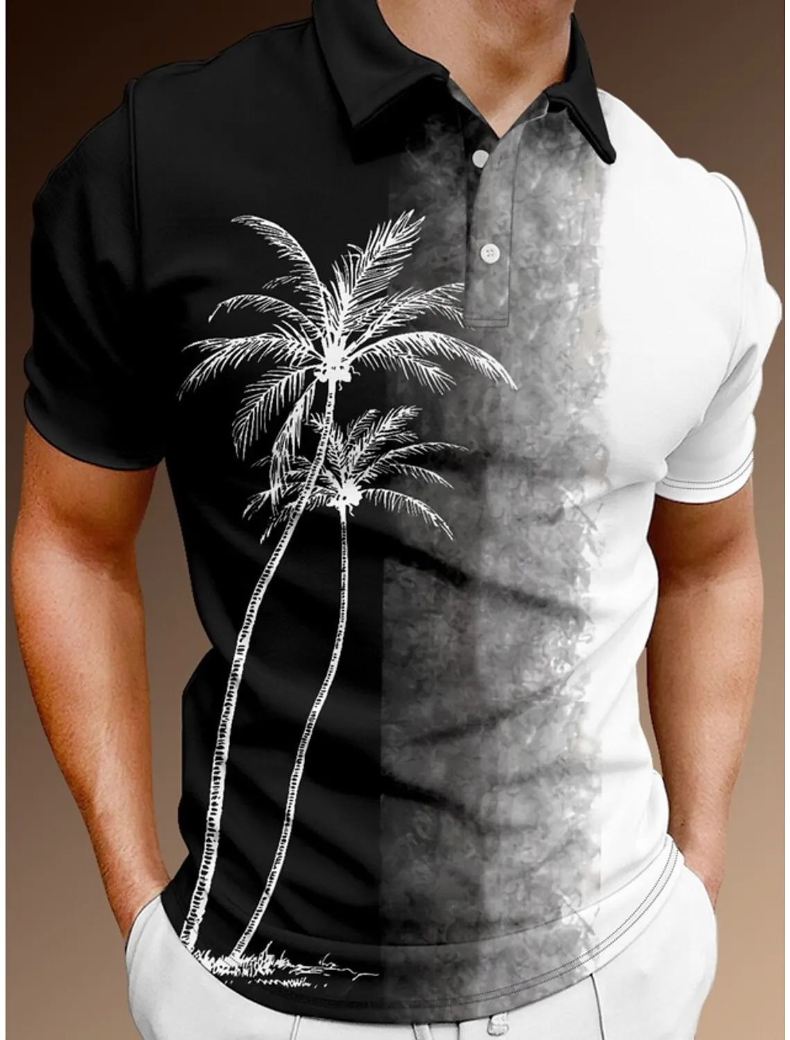 Mens Polo Shirt Golf Shirt Optical Illusion Graphic Print Geometry TurndownOutdoor Street Short Sleeves Button-Down Print Polos 240806