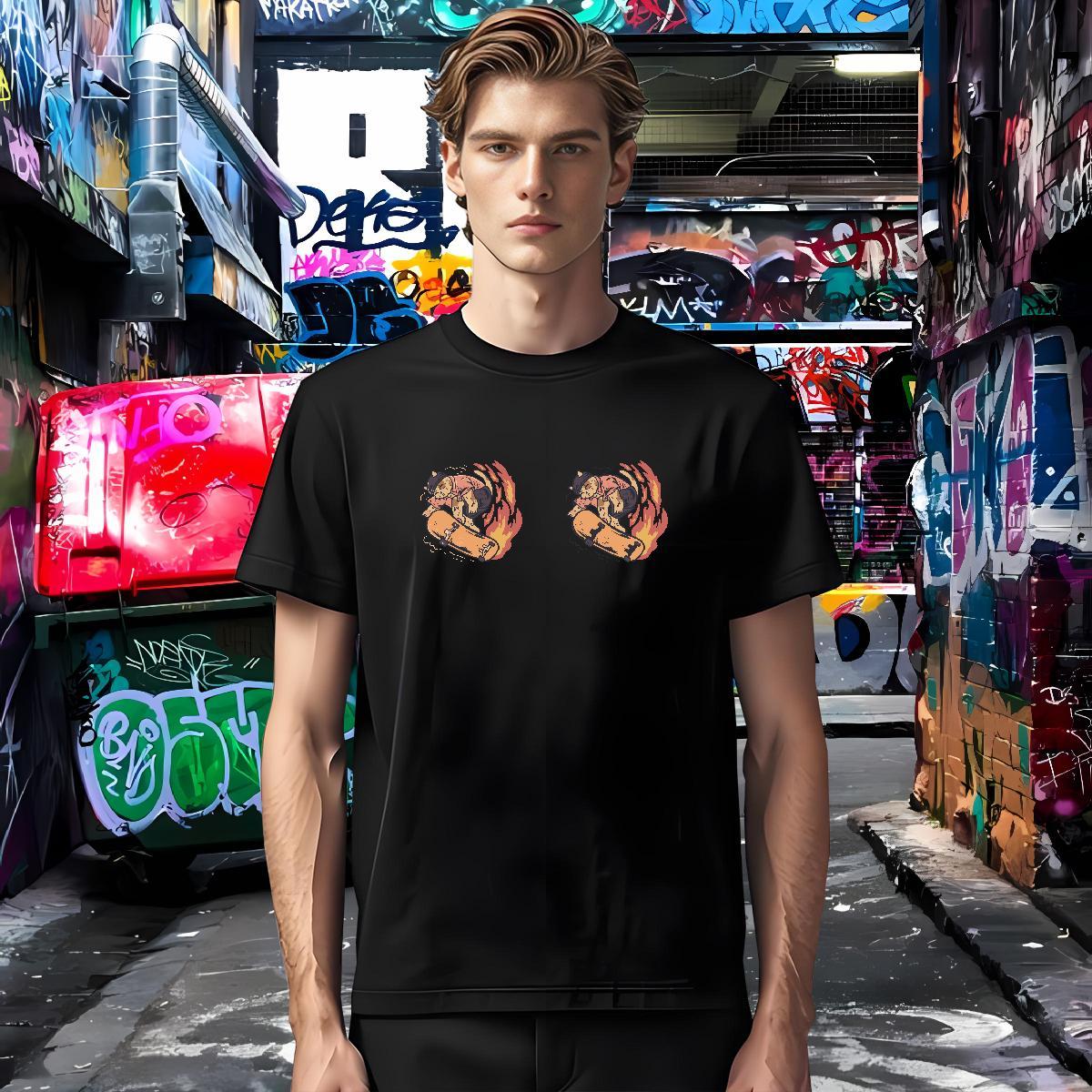 Custom T Shirts Men 230g 100% Cotton cat Street Clothings Breathable Soft Cool Men Tops Tees Plus Size Custom