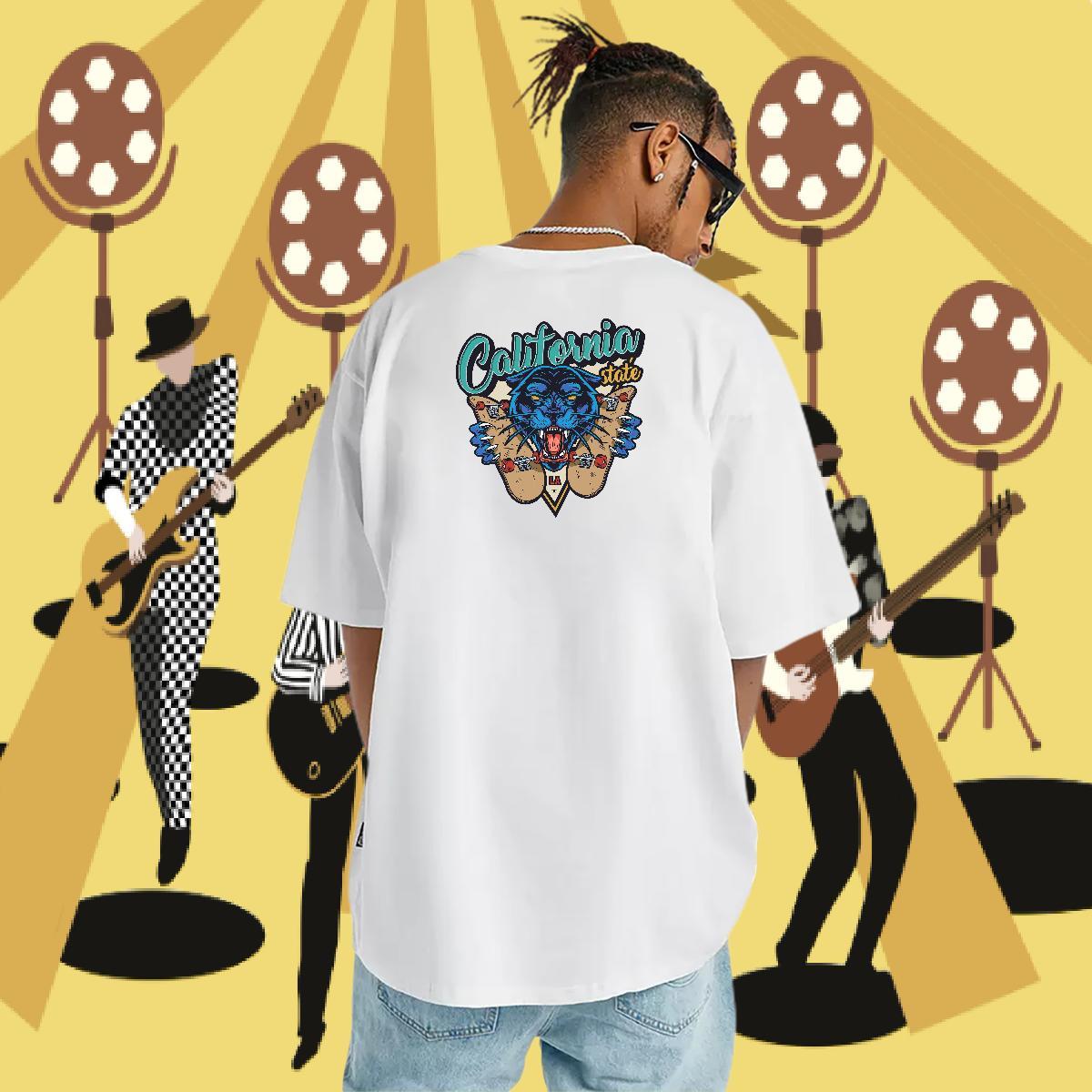 DIY Customized T shirt 230g Cotton Street wear Hip Hop Tee Shirt Pure Cotton Designer Men Clothes T-Shirt Oversized 3XL 4XL