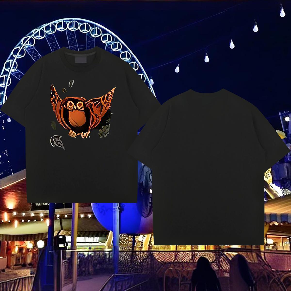 DIY Customized T-Shirts 100% Cotton 230g halloween Outdoor Tops Breathable Short Sleeve Loose Mens Tshirts Custom Print Plus Size