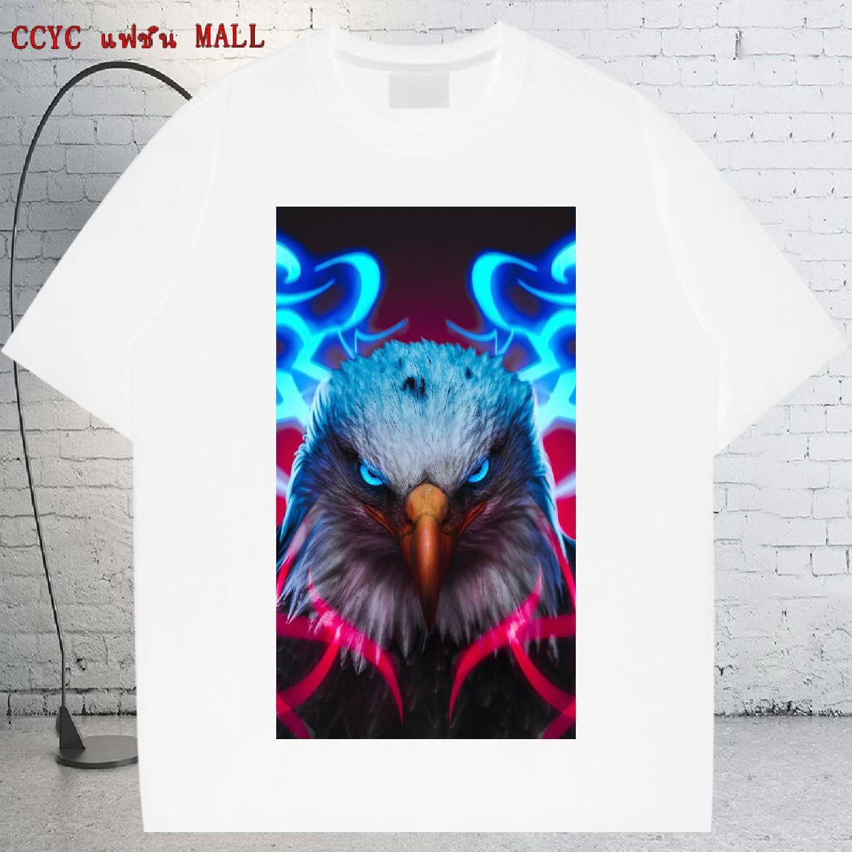 Loose Fit Couples T Shirts 230g 100% Cotton Casual Daily Wear eagle Custom Big Size Breathable Short Sleeve Designer Man T Shirts Clothings