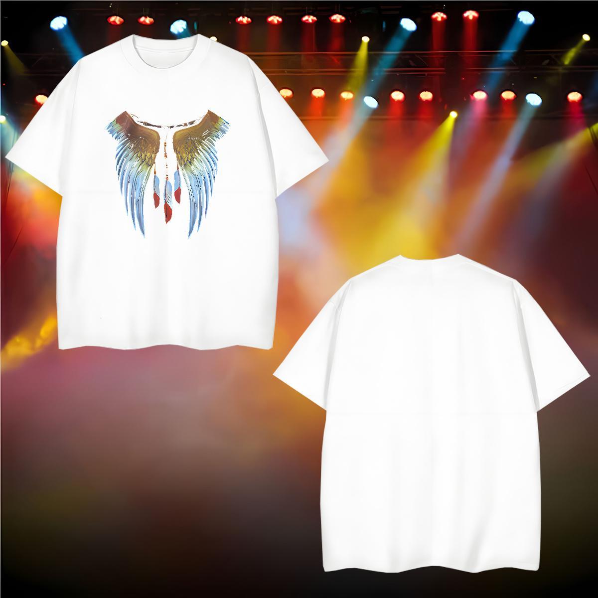 Designer T Shirt For Man 230g Pure Cotton eagle Hip Hop Tee Shirt Breathable Short Sleeve Soft Men Tees Anime Print