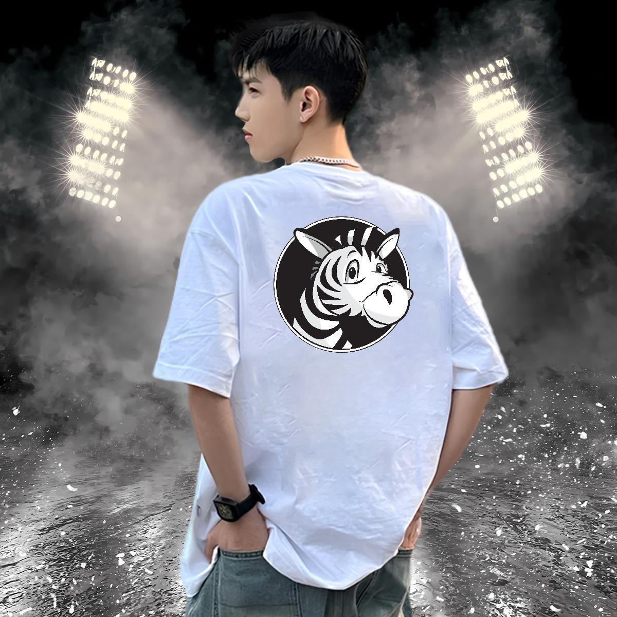 Free Shipping Men T Shirts 100% Cotton 230g horse Hip Hop Street Tops Shirt Breathable Short Sleeve High Quality Men Tees Anime