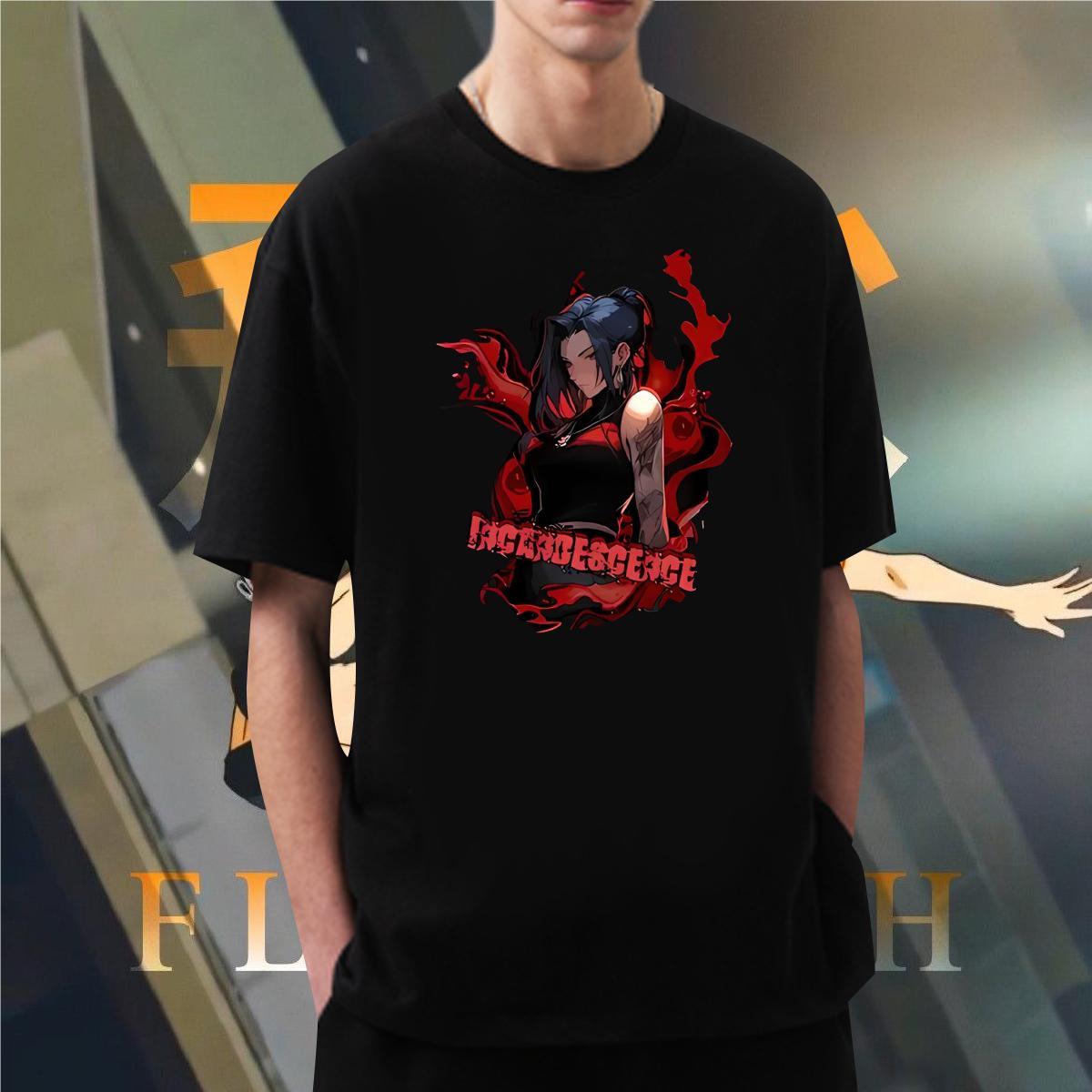 Mens T Shirts 230g Pure Cotton game Casual Beach Breathable Crew Neck Oversized 4XL Men Clothes T-Shirt Classic Casual Cool Design Tees