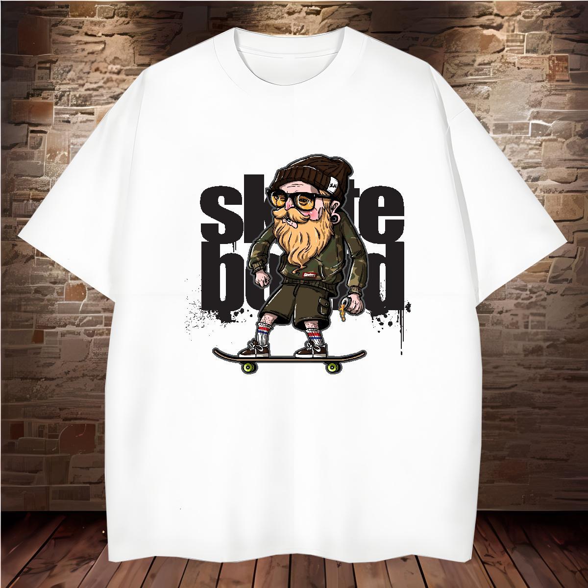Designer Fashion Men T Shirts skateboarding Tops 100% Cotton 230g Spring Summer Comfortable DIY Anime Pure Cotton Tshirts