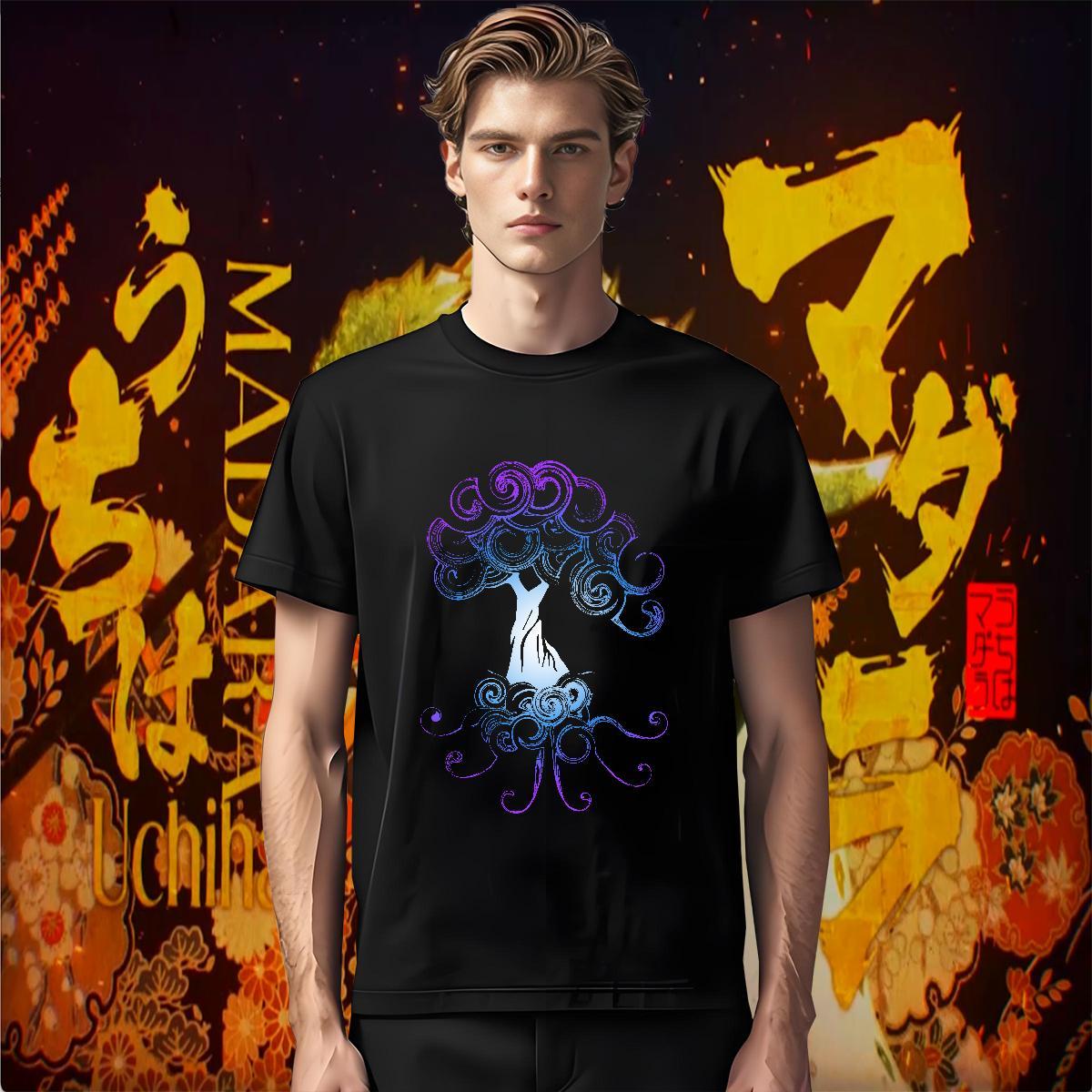 T-Shirts for Men 100% Cotton 230g tree Casual Beach Short Sleeve Soft Graphic Men Clothes T-Shirt Stylist TOP Quality Tees Shirts