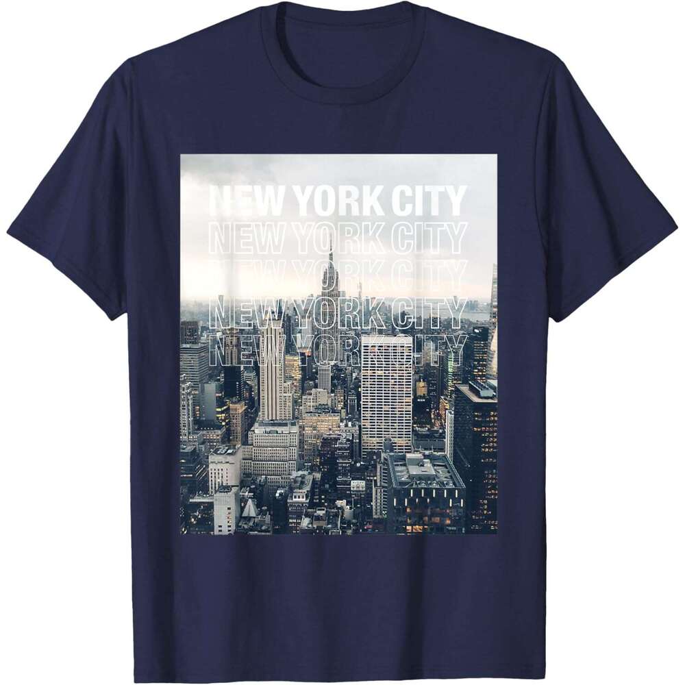 T shirt Mens Urban Graphic Tee Shirt, New York City Skyline T-Shirt shirts tshirt graphic tee Casual tops summer clothes Short sleeve Free shipping
