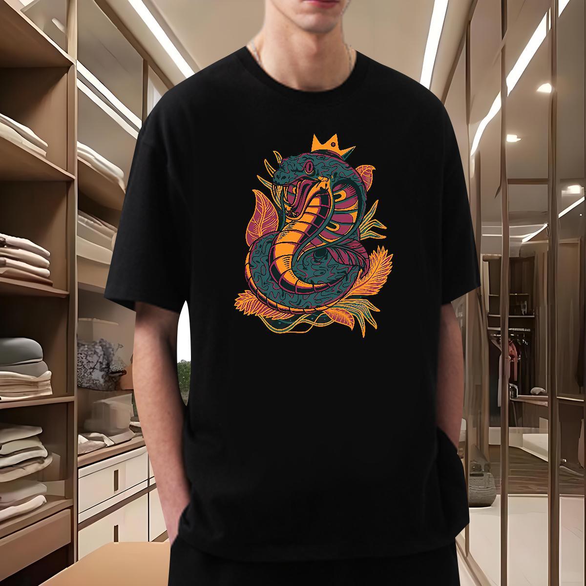 T Shirt For Man 230g Cotton crown Street Short Sleeve Soft White Plus Size Men Tshirts Casual New Classic Wear