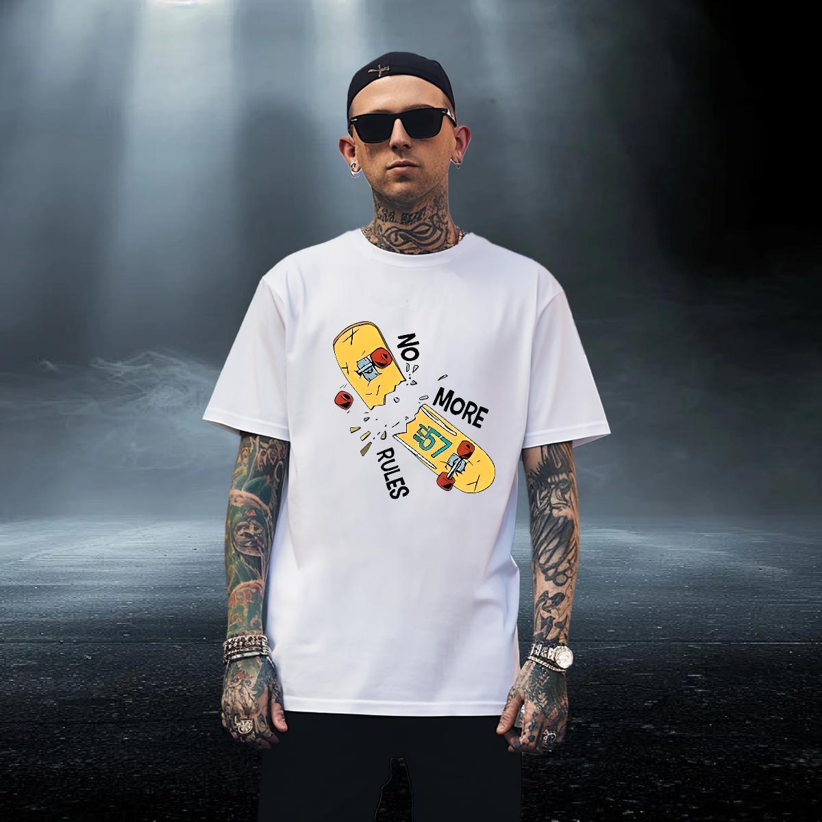 Soft Tshirt for Man Woman 230g 100% Cotton Daily Outfit letter Anime Breathable Casual New Man T Shirts Tops Tees