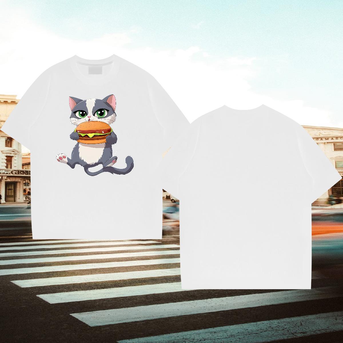 Fashion Casual T Shirts Men 230g 100% Cotton Summer Casual Tops Shirt Short Sleeve O-Neck Loose Men Tees Custom Printing