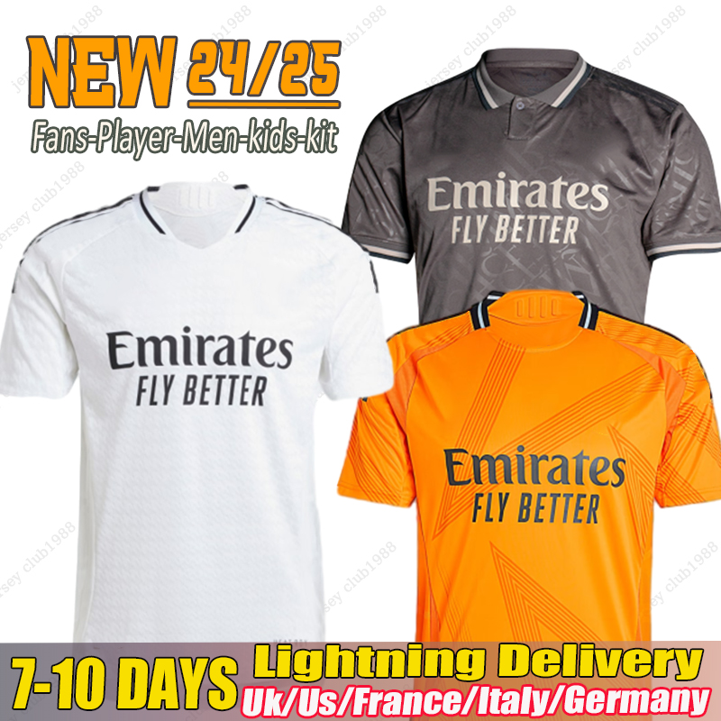 real 24 25 Season madrids kits 9 MBAPPEs 5 BELLINGHAM 7 VINI JR Soccer jersey Valverde Endrick RODRYGO MODRIC Arda Guler football shirt kits kids adults