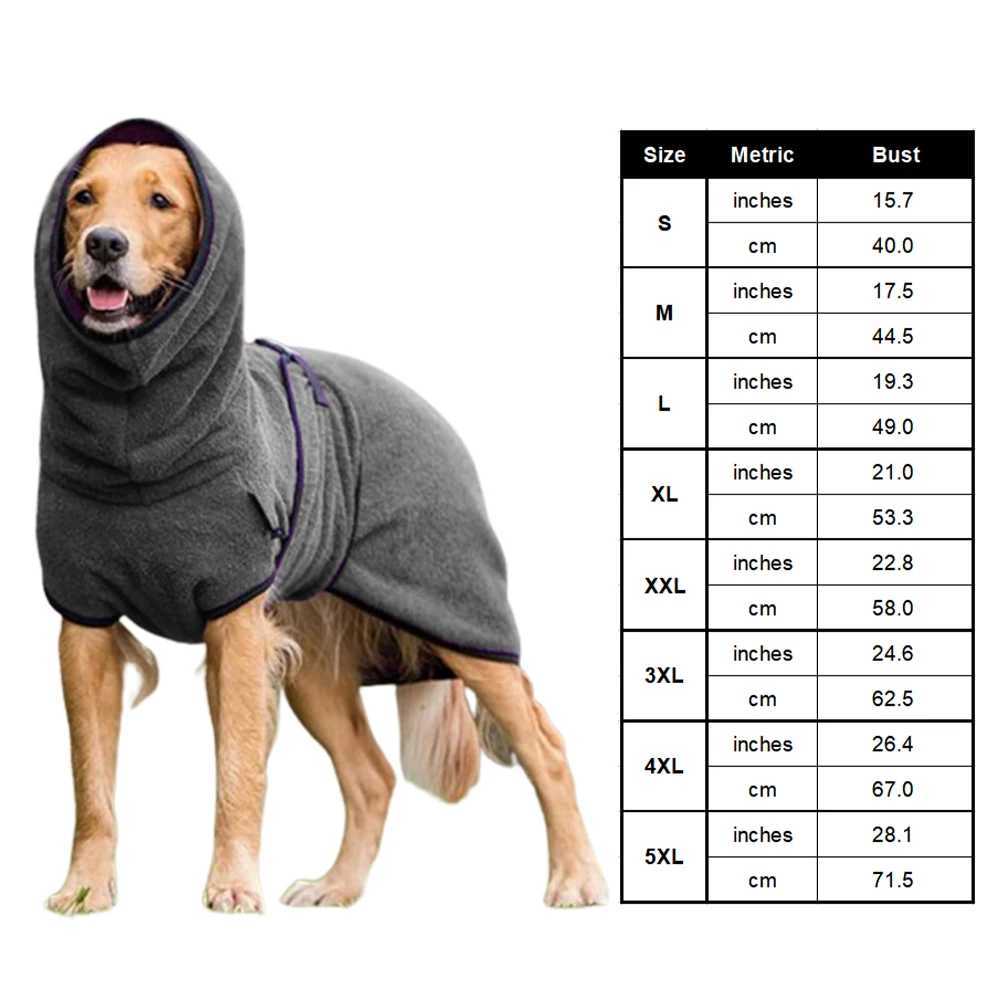 Bath Towel Super Absorbent Dog Warm Clothing Ultra Soft Dog Drying Robe Microfibre Puppy Grooming Shower Towel Pet Accessories Y240806