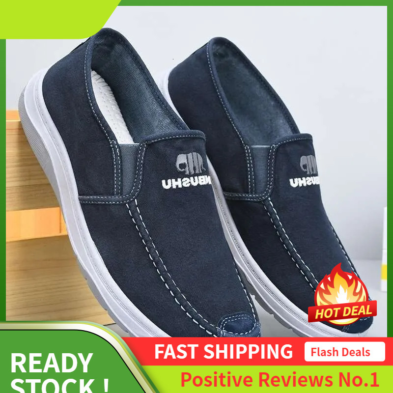 S Old Ddmysports Beijing New Men Canvas Work One Step Lazy Comfortable Sports And Leisure Single Shoes For Outdoor tep ports ingle hoes