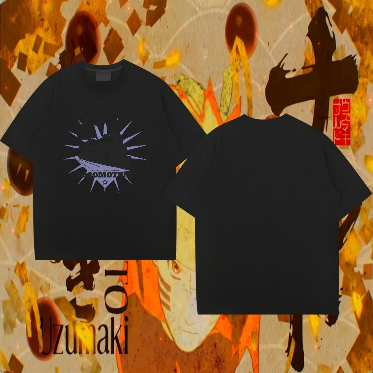 High Quality Couples T Shirts 230g Pure Cotton Street Wear train Black Oversized Breathable Fashion Design T shirt Tees Shirts