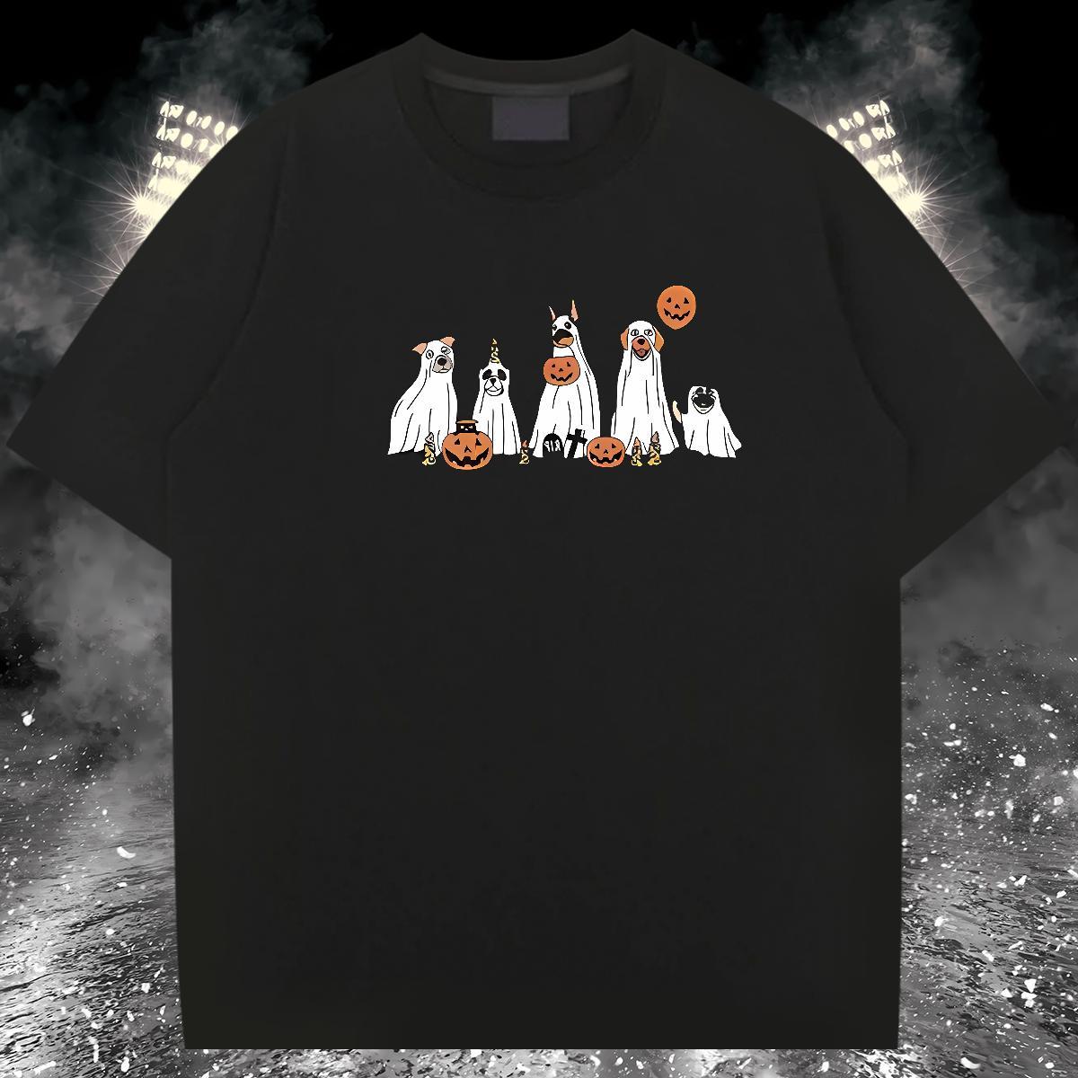 2024 Summer T shirt 230g Cotton pumpkin High Street Hip Hop Tees Shirts Short Sleeve Soft Free Shipping Men Clothes T-Shirt Custom Print Plus Size