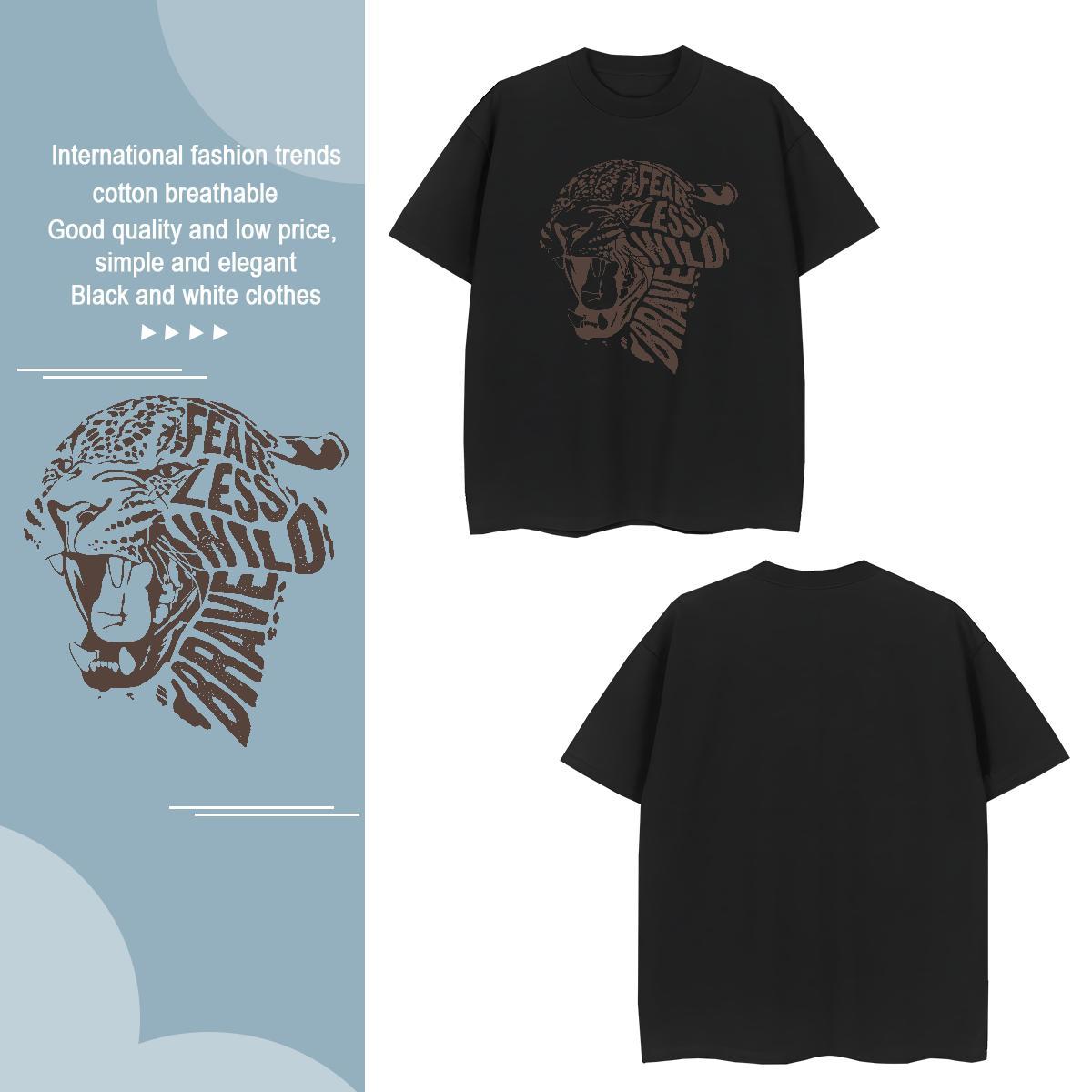 Man T Shirts 230g Cotton Beach Breathable Soft Plus Size Cartoon Mens Tshirts 2024 DIY TOP Quality Clothes