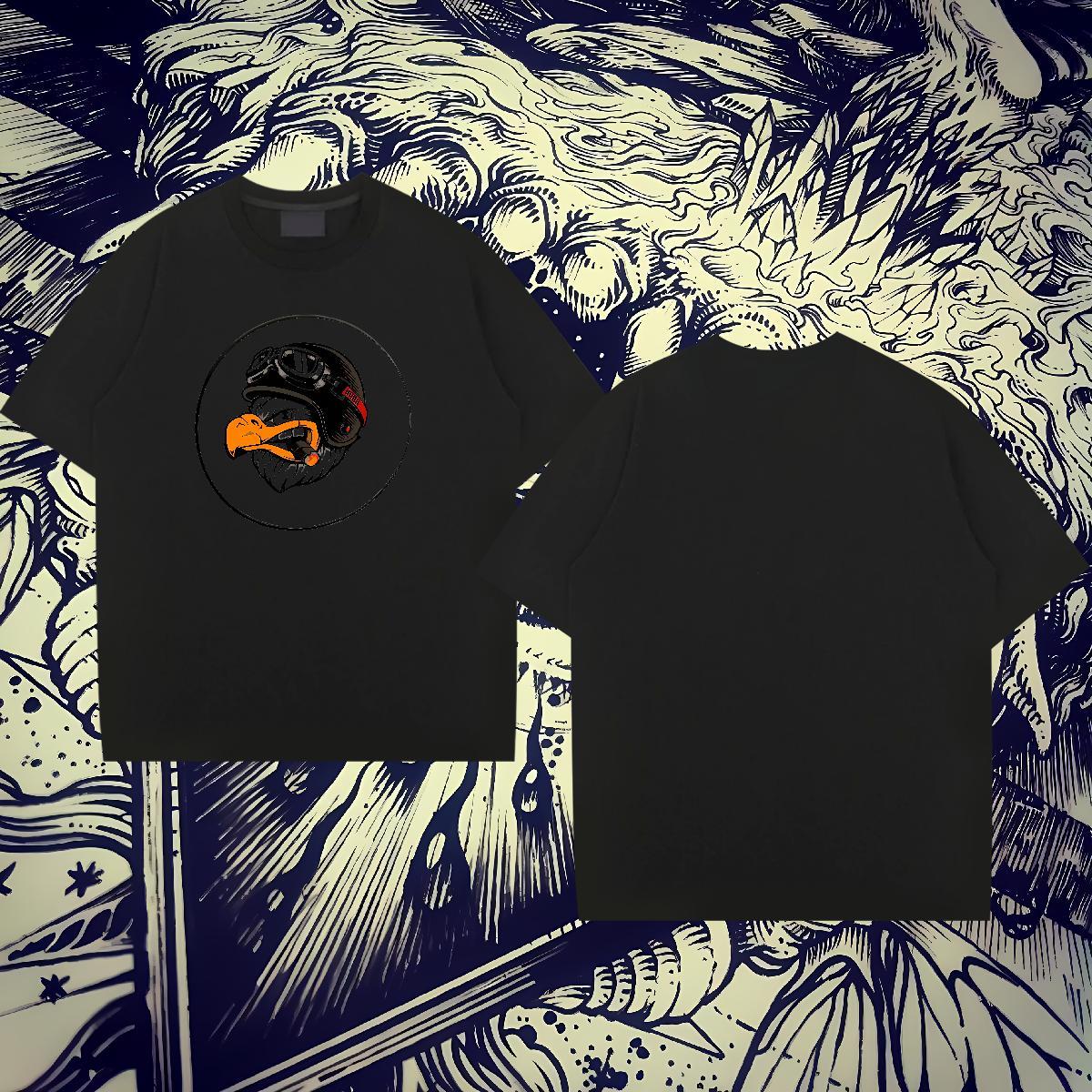 New Designer Mens T Shirts 230g Cotton eagle Spring Summer Tshirts Breathable Crew Neck Soft Men Clothes T-Shirt DIY